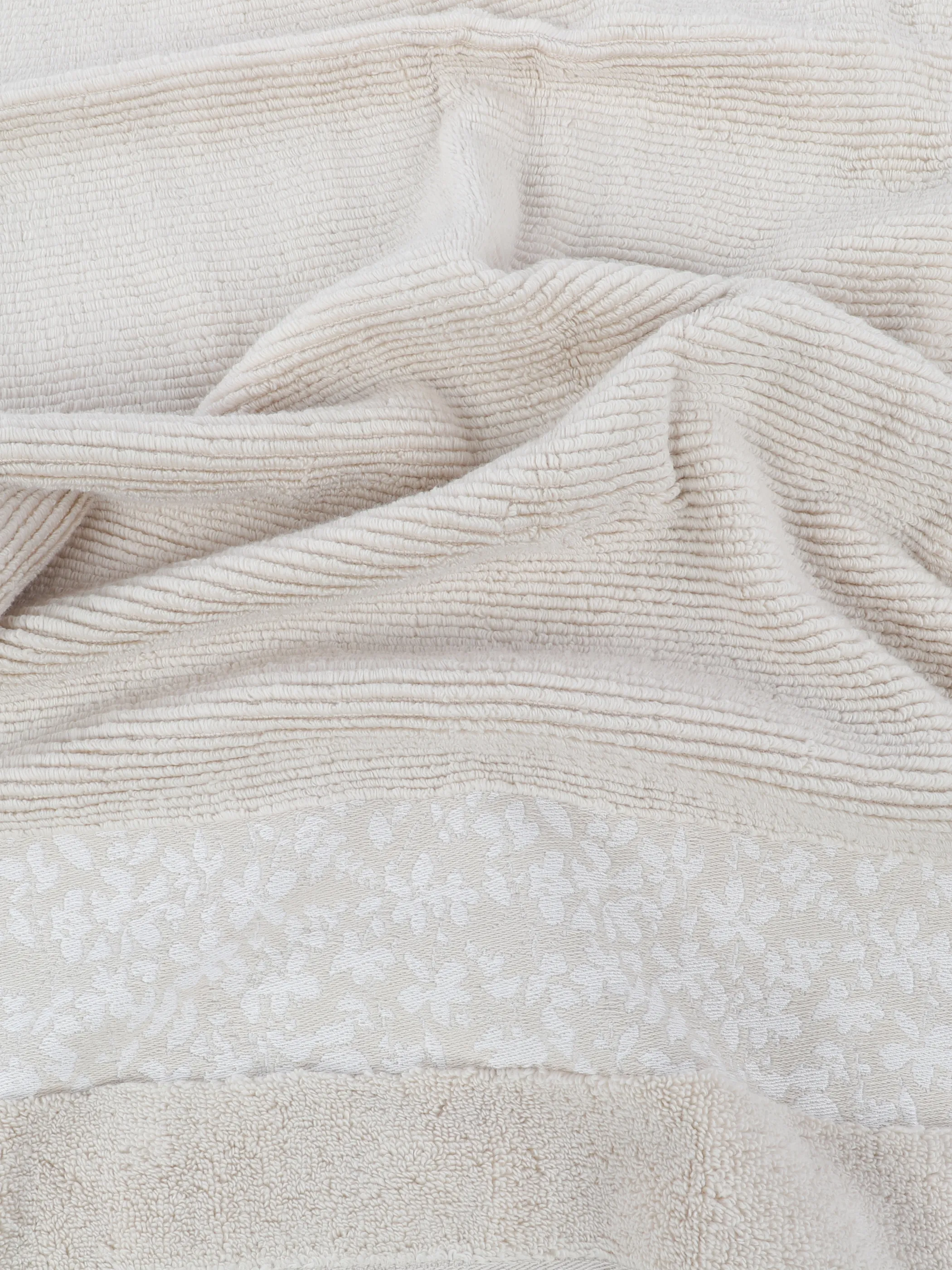 Dream House Handtuch mit Bordüre 50x100 Weiß 923129 OATMEAL 3