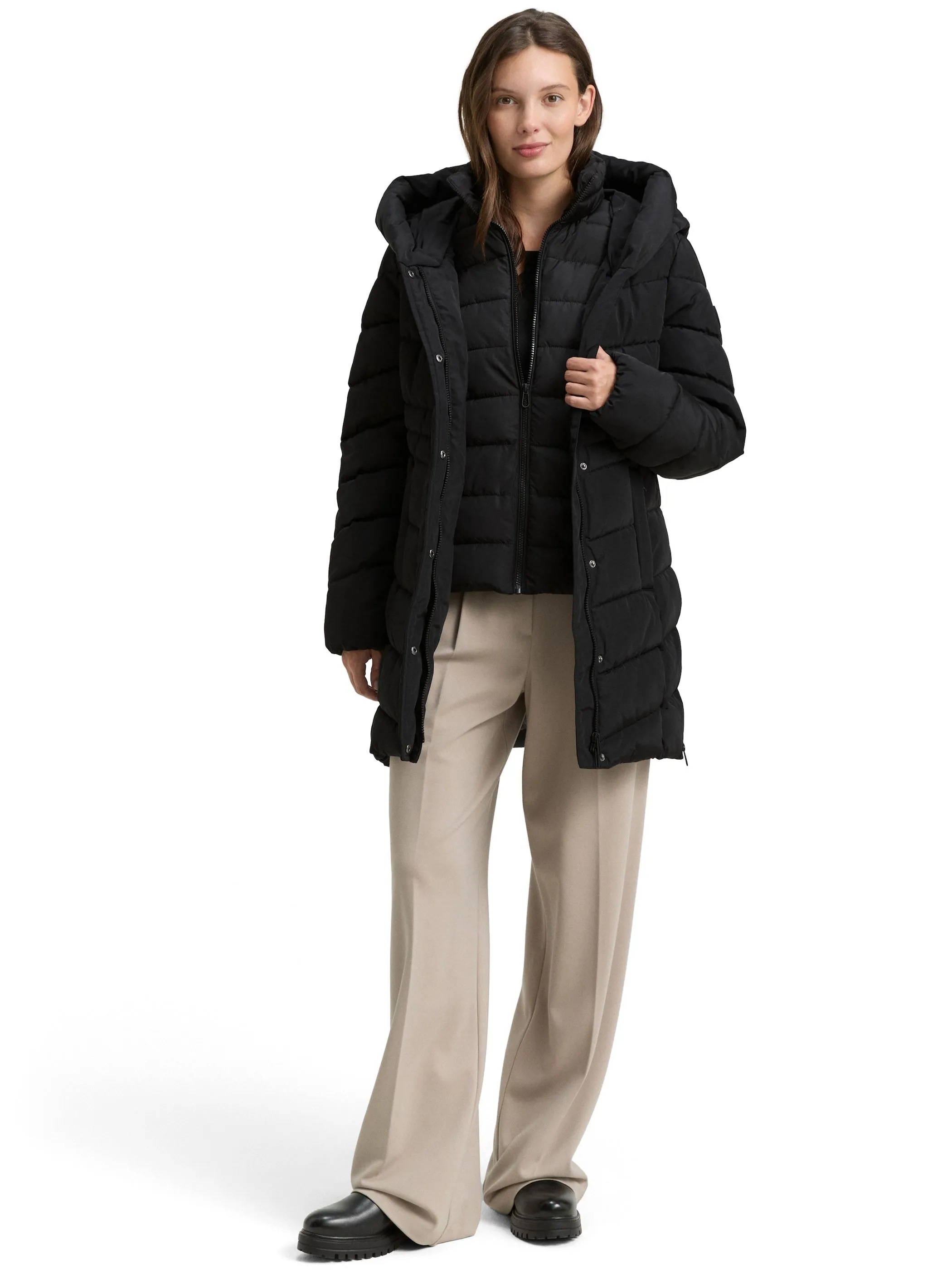 Tom Tailor 1047530 winter puffer coat Schwarz 914216 14482 4