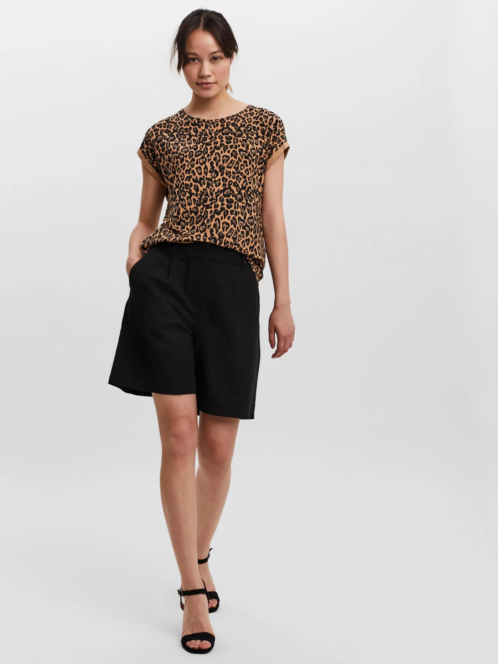 Vero Moda 10214302 VMAVA PLAIN SS TOP MU Braun 842557 195898047 4 Vero Moda 10214302 VMAVA PLAIN SS TOP MU Braun 842557 195898047 4