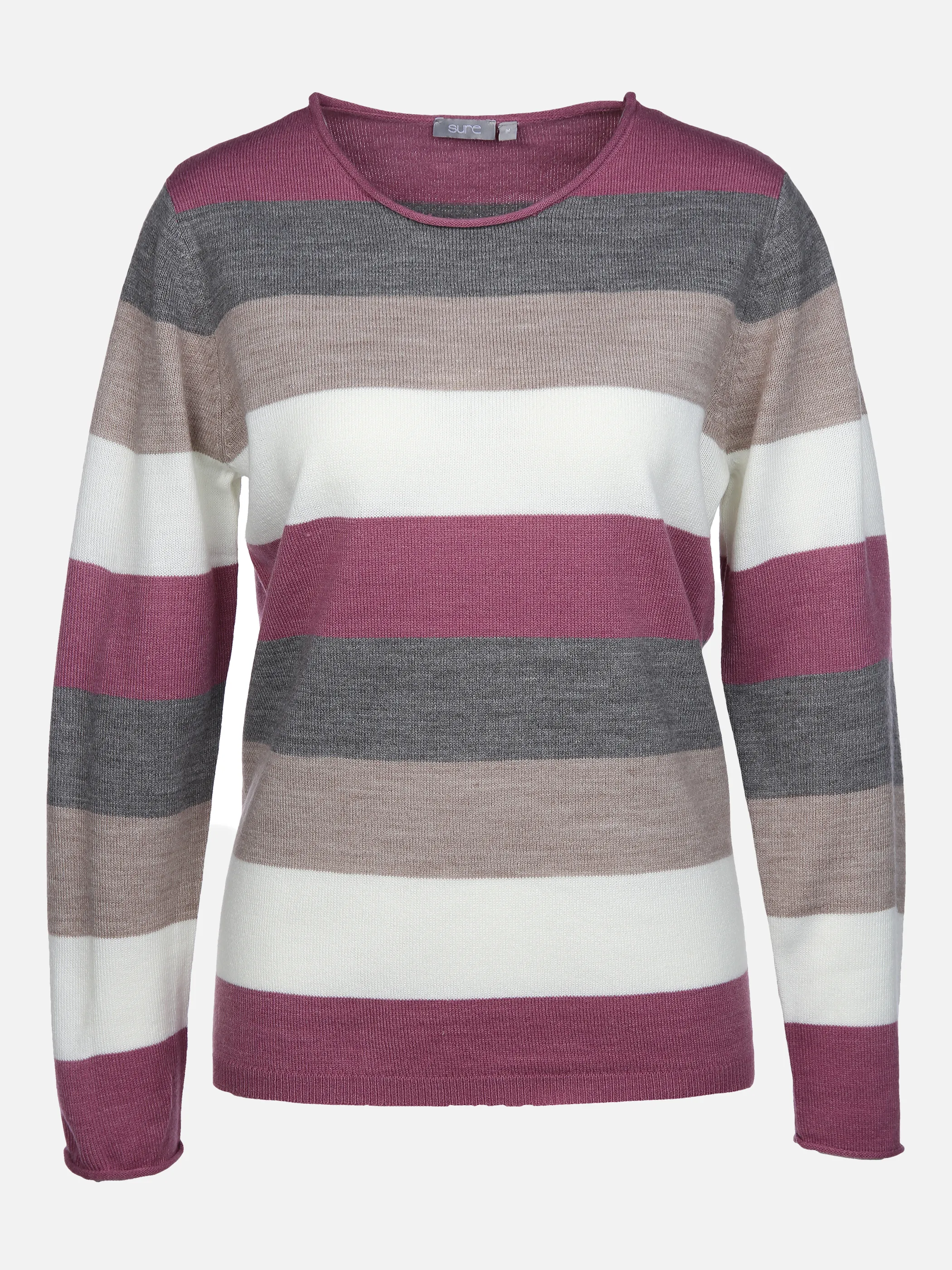 Sure Da-Streifenpullover wie Cashme Rosa 856107 ROSE 1