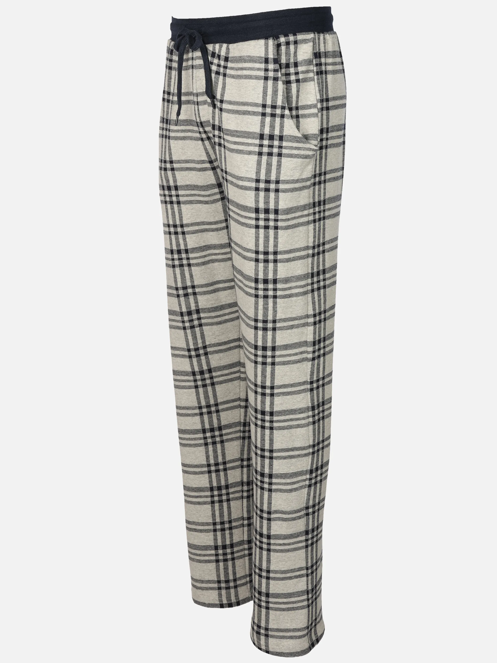 Jim Spencer He. Schlafhose Interlock Grau 932922 KARO 3