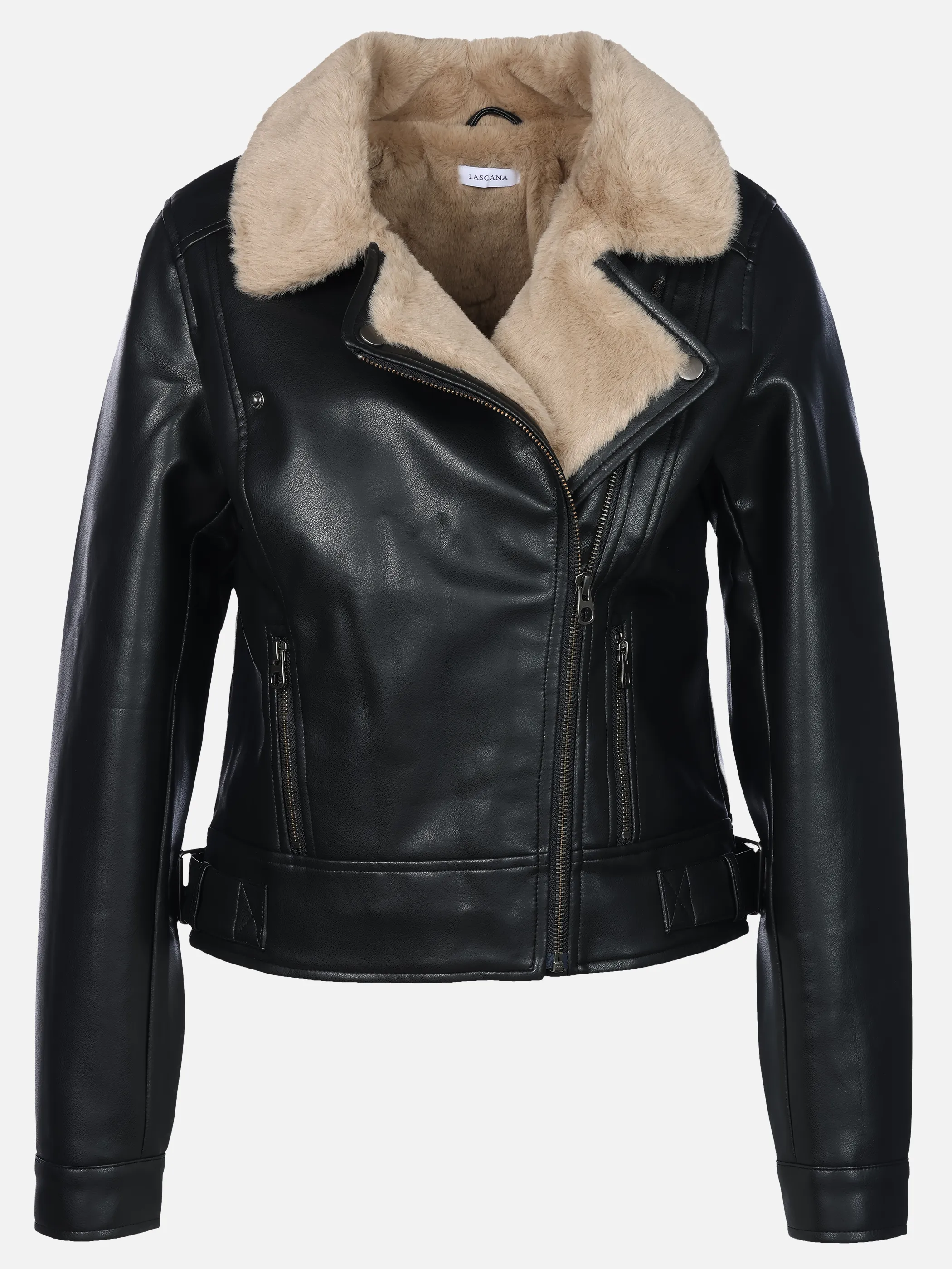 Lascana Fashion Lascana Fashion - Lederimitatjacke Schwarz 940312 4215 1