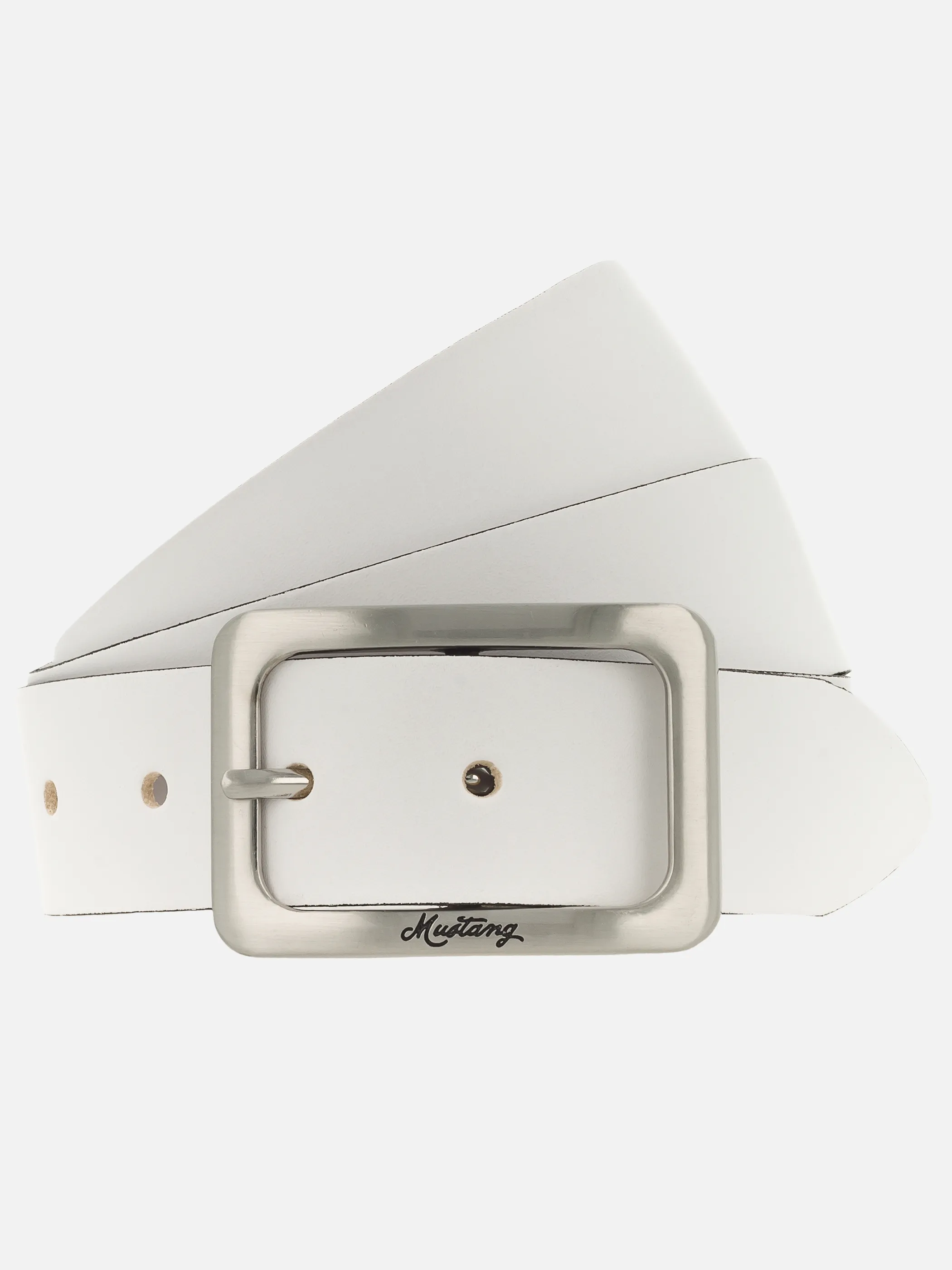 Mustang MW3068L25 35 mm Gürtel Q. 6505 Weiß 885635 0100 1
