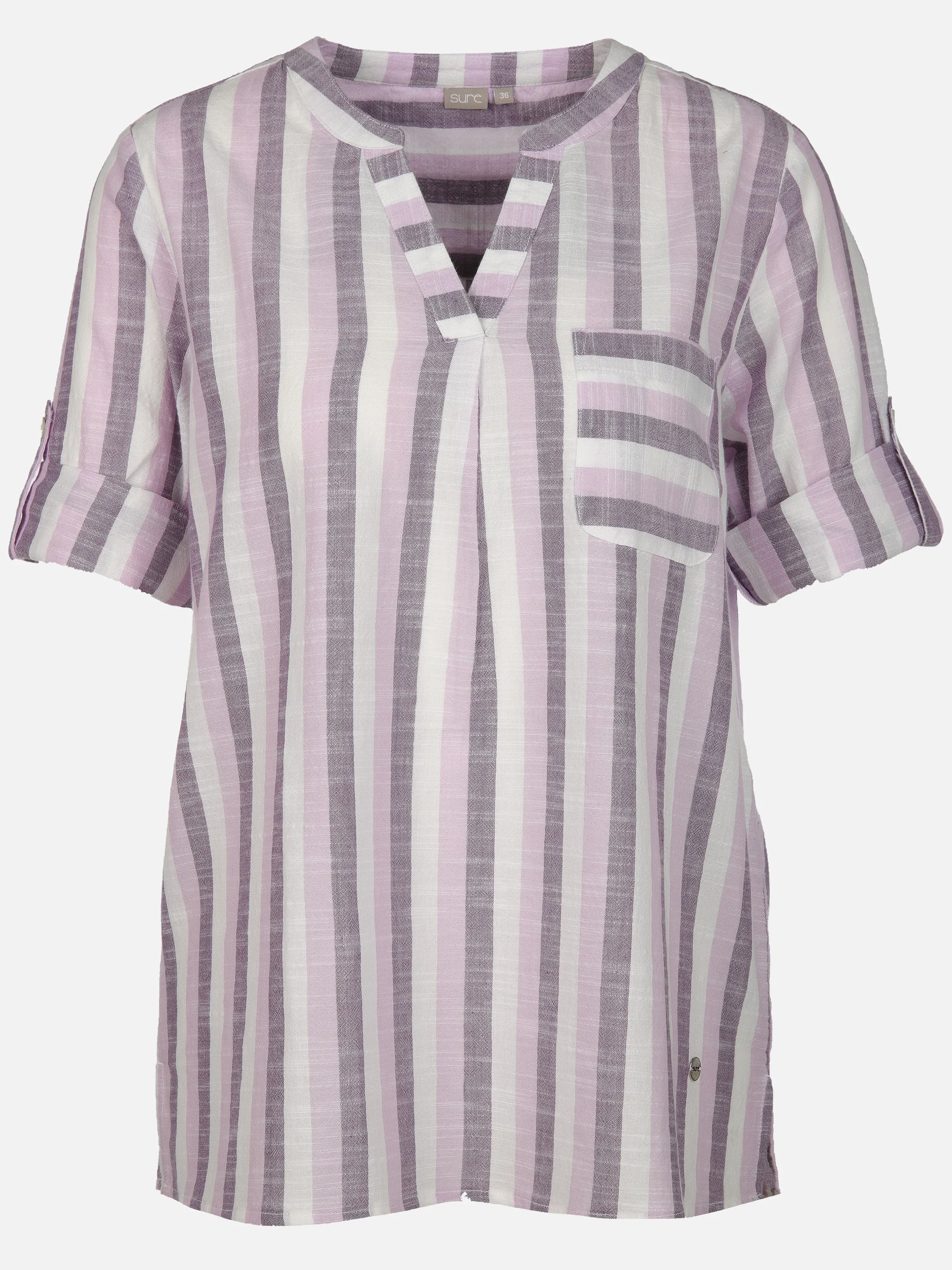 Sure Da-Bluse m. Streifen Lila 905726 FLIEDER 1