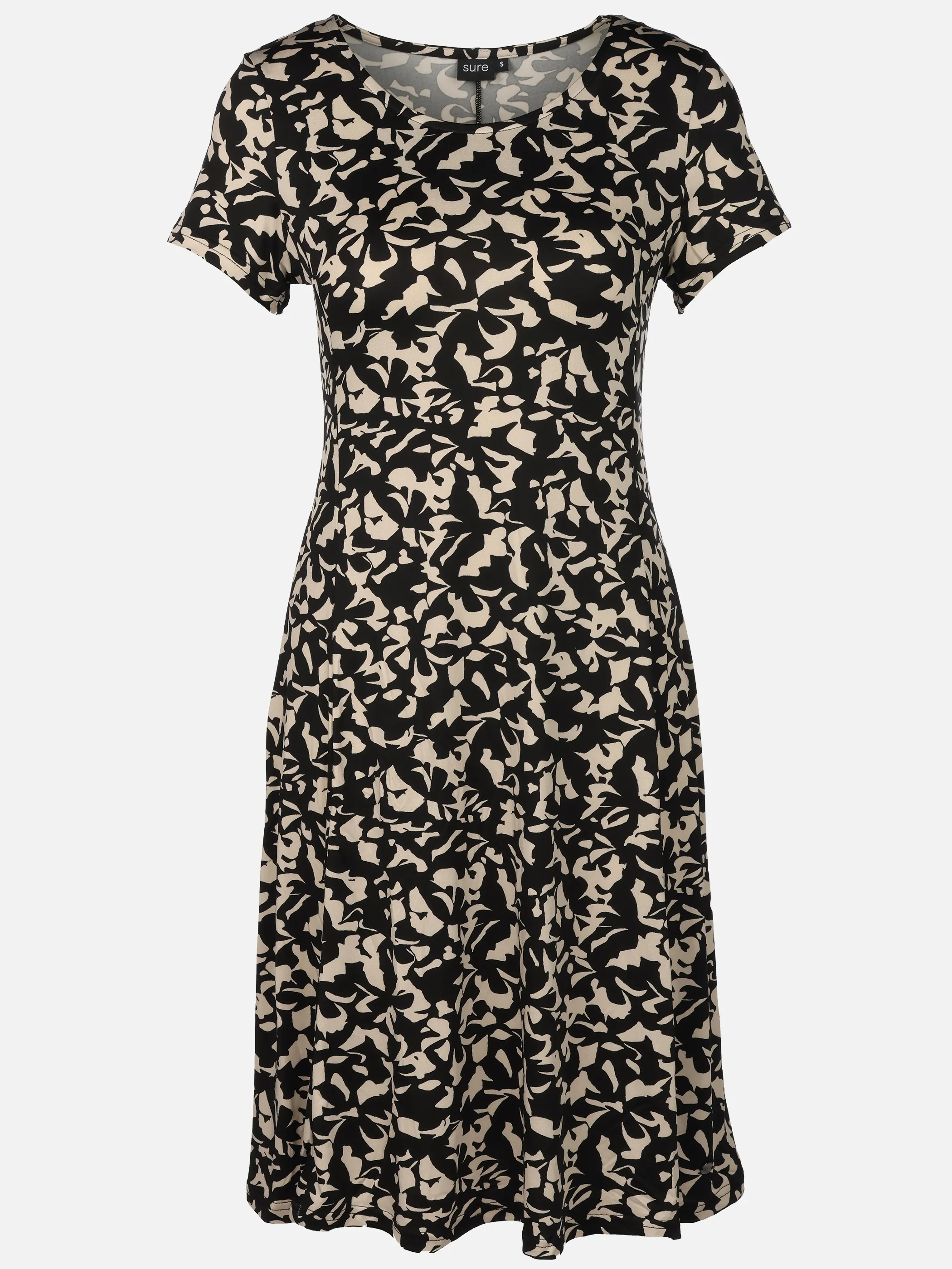 Sure Da-Jerseykleid Alloverprint Schwarz 924180 BEAUTY 1
