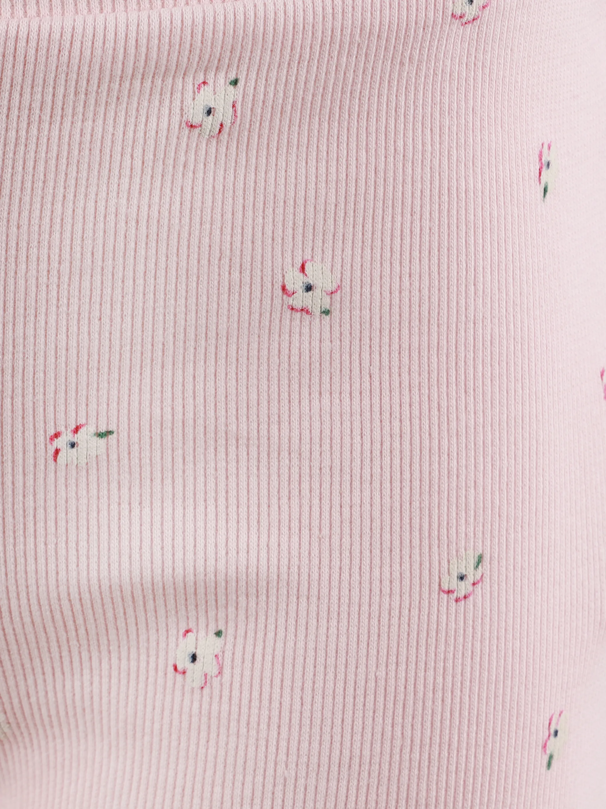 Bubble Gum KM Ripp-Leggings mit kleinen Blumen AOP in rosa Rosa 906732 ROSA 3
