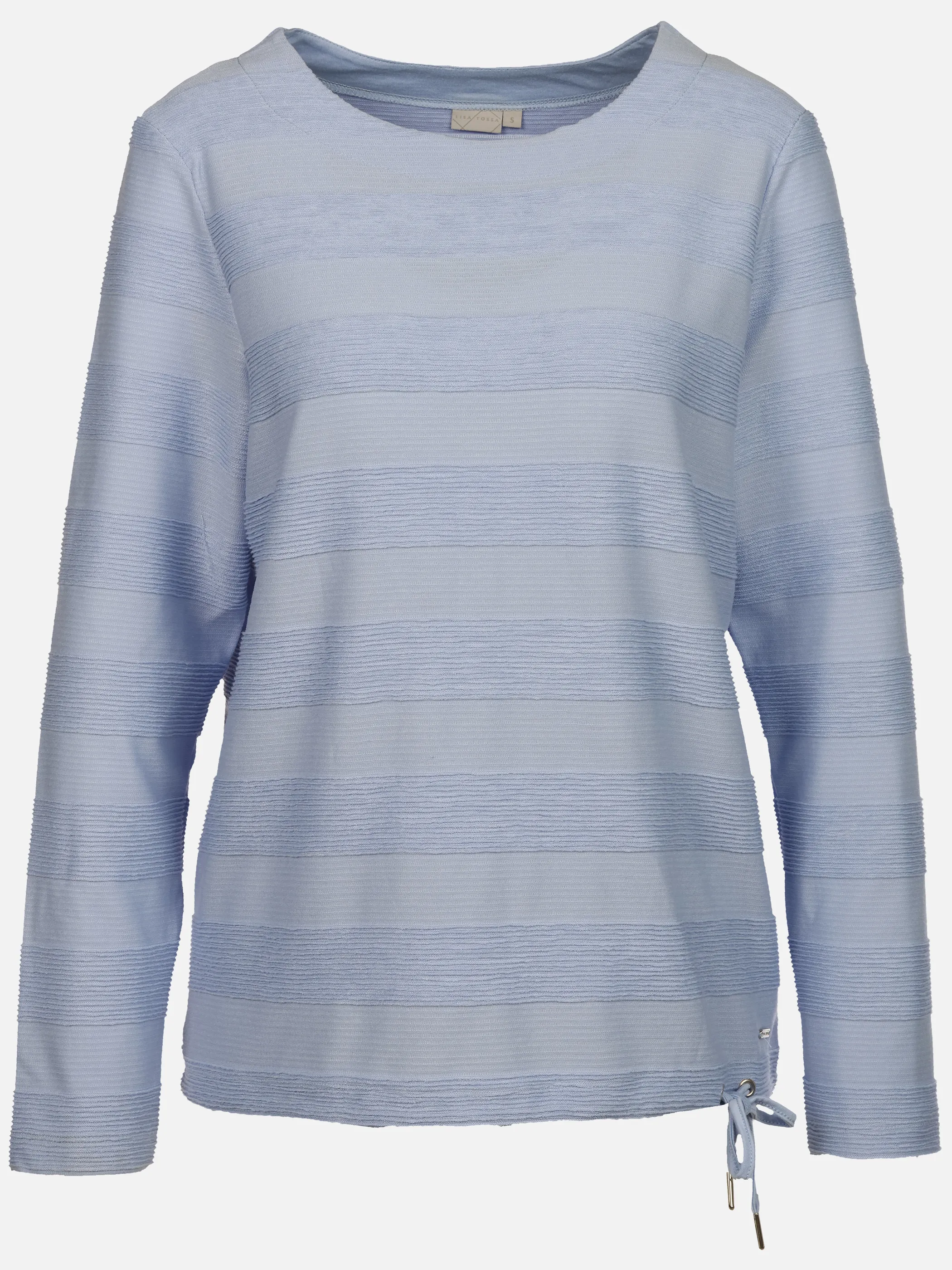 Lisa Tossa Da-Struktur Ringel Shirt Blau 929398 BLUE 1