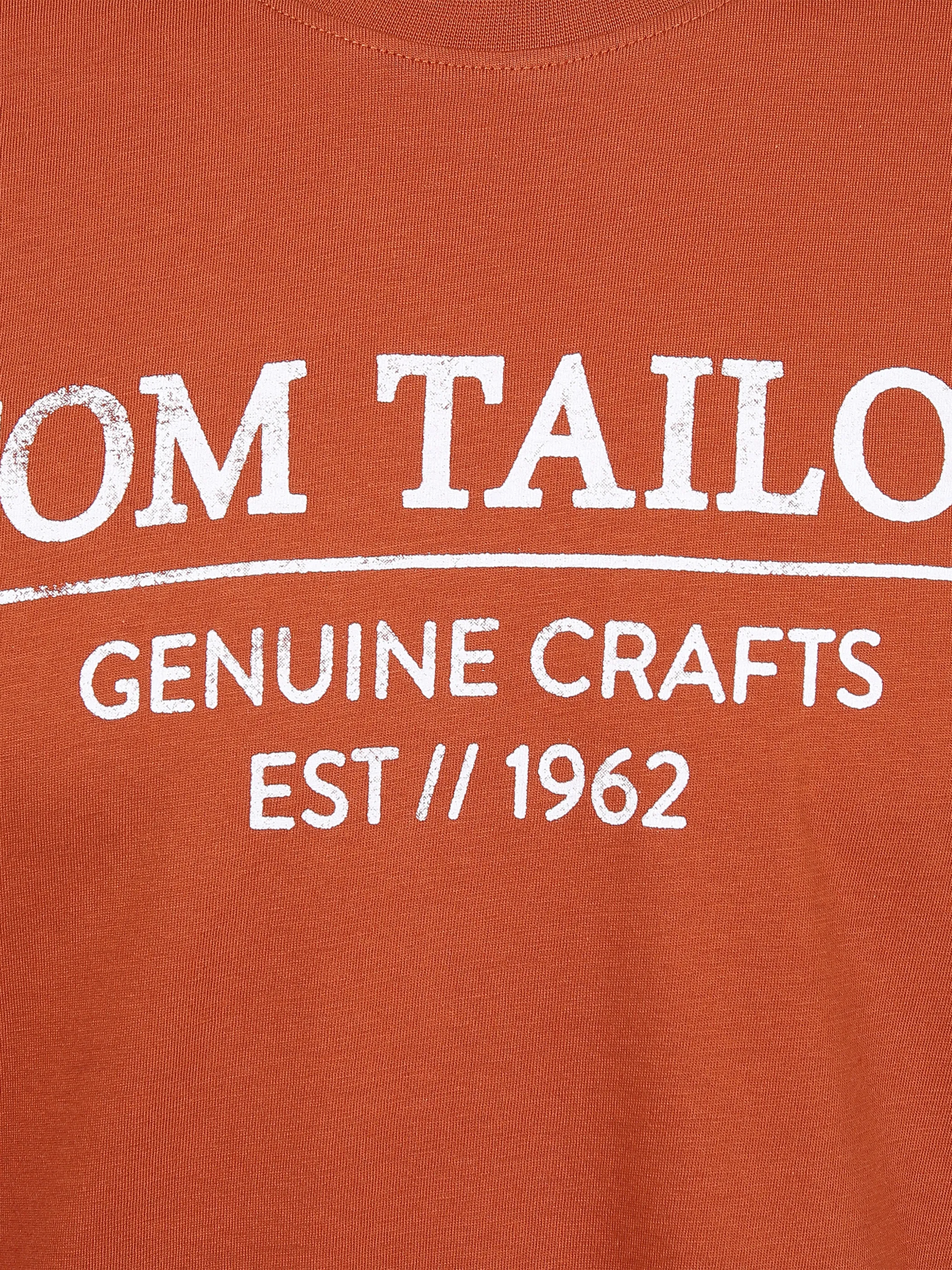 Tom Tailor 1021229 NOS t-shirt print Log Braun 842807 15095 3