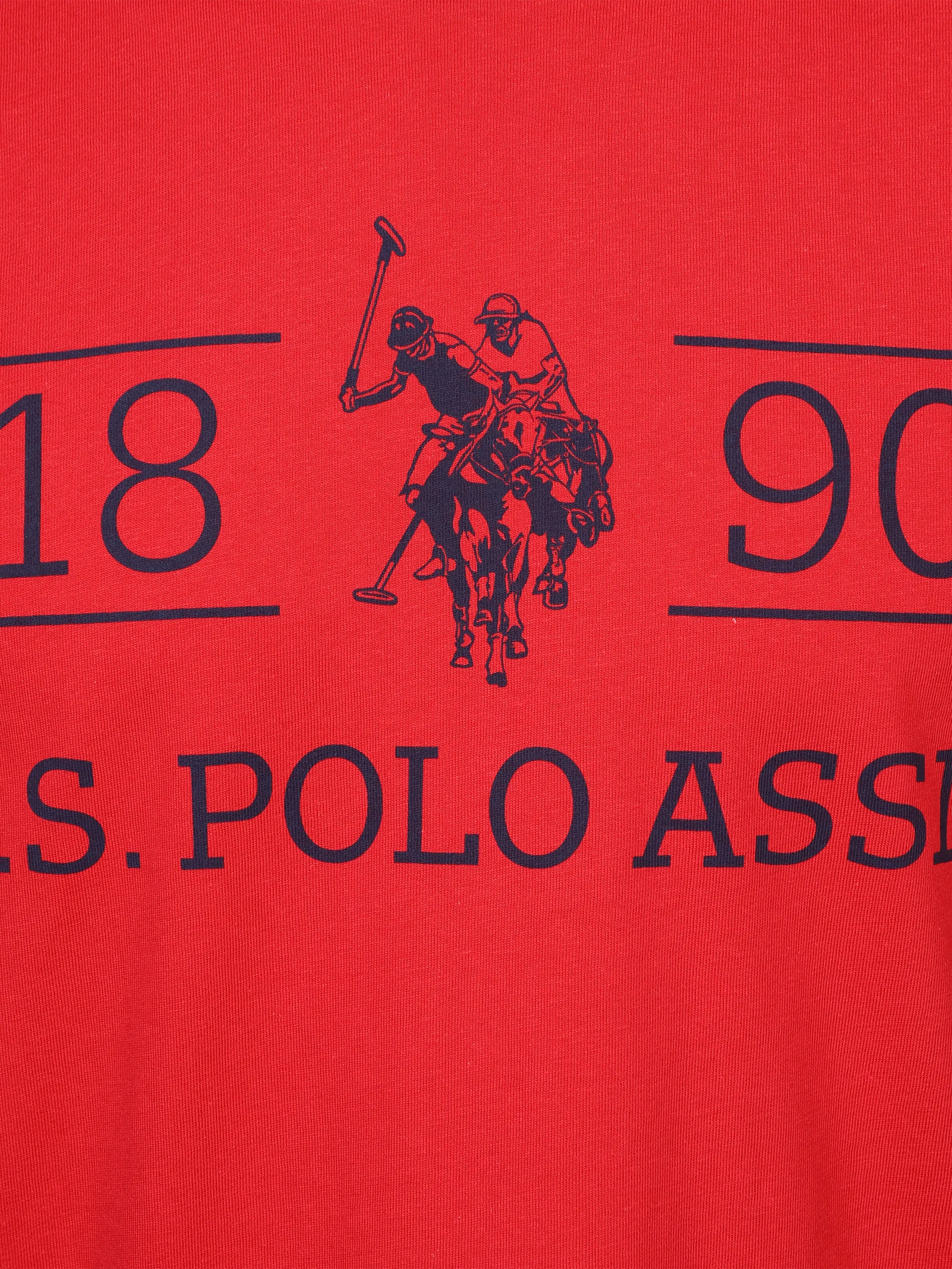 U.S. Polo Assn. He. T-Shirt 1/2 Arm Logo 1890 Rot 881277 RED 3 U.S. Polo Assn. He. T-Shirt 1/2 Arm Logo 1890 Rot 881277 RED 3