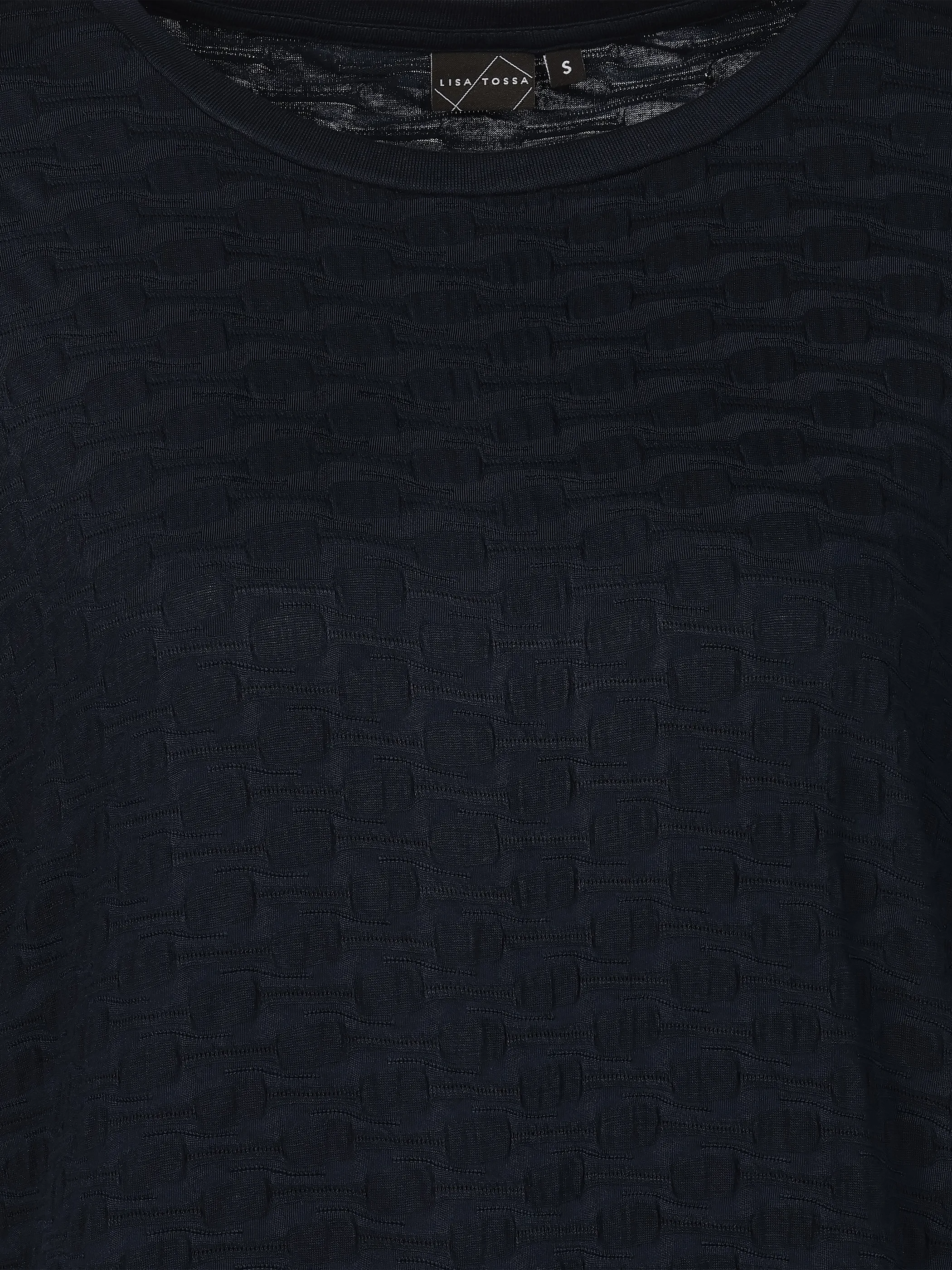 Lisa Tossa Da-Jacquard-T-Shirt Blau 922078 SAPPHIRE 3