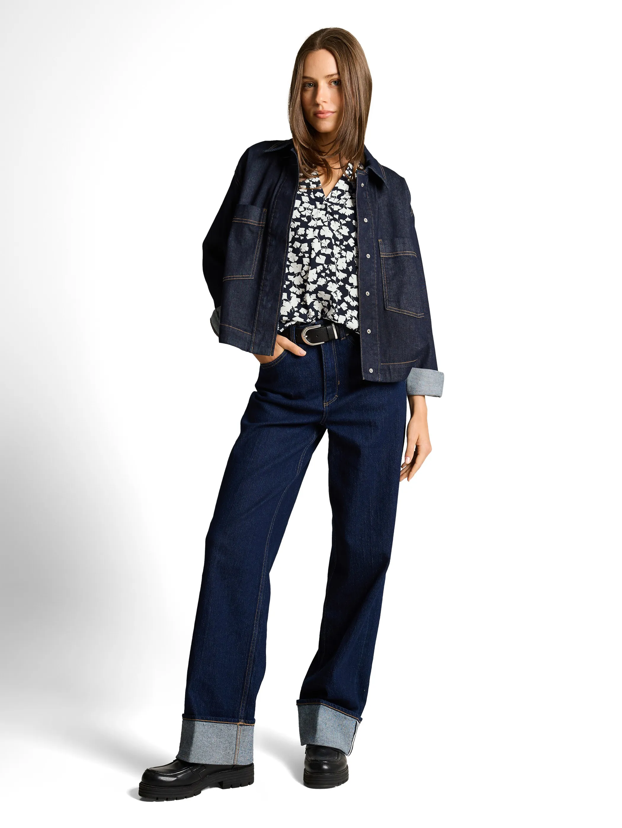 Tom Tailor 1049796 NOS blouse printed shortsleeves Blau 921983 39735 1