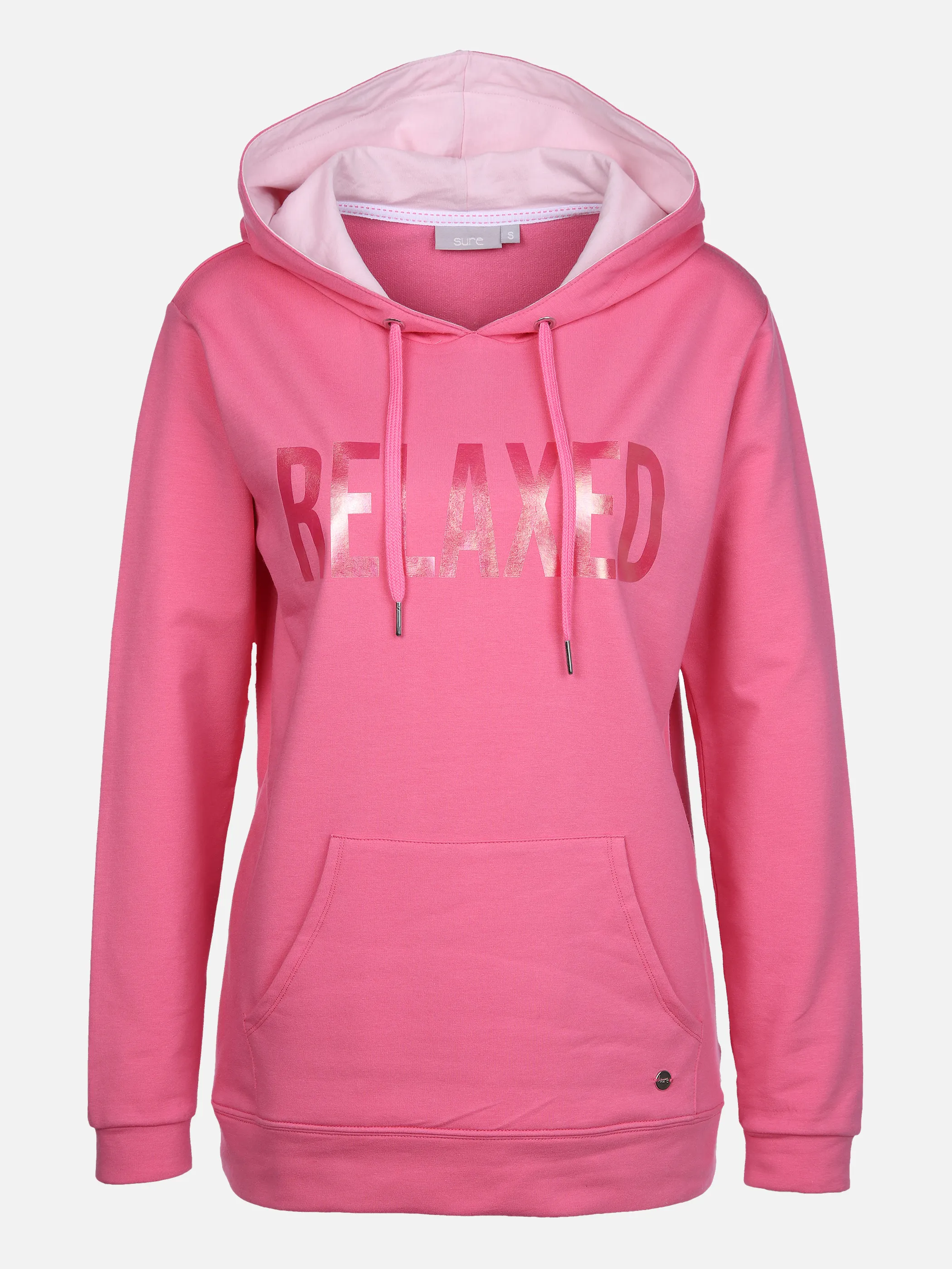 Sure Da-Sweatshirt m. Frontprint Pink 864726 PINK 1