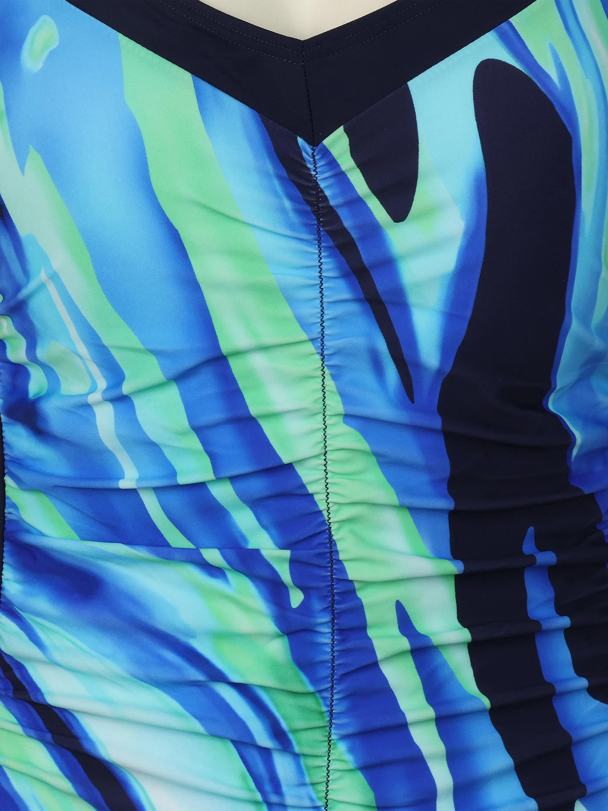 Grinario Sports Da-Badeanzug, gr.Gr., AOP blau Marine 922524 NAVY 3