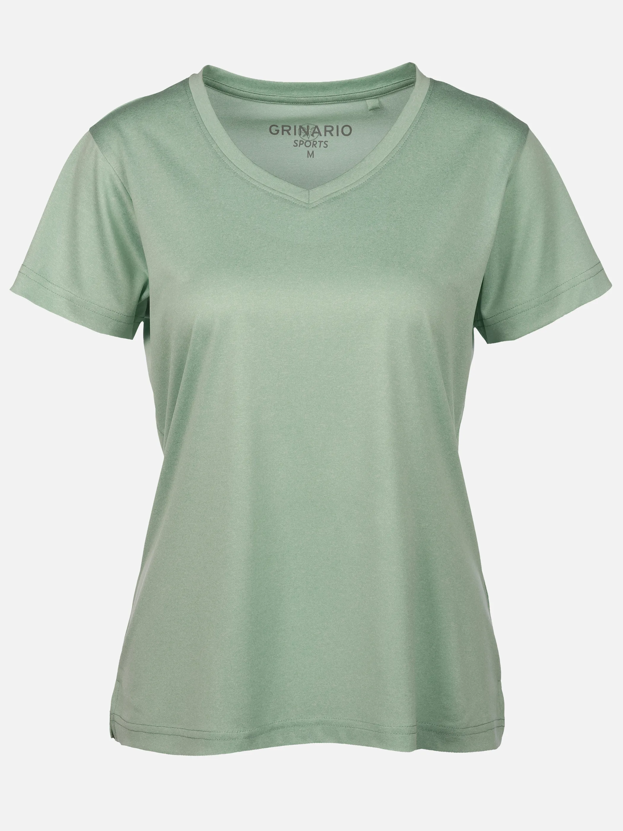 Grinario Sports Da-Sport T-Shirt, m. V-Ausschnitt Grün 921243 MINT 1