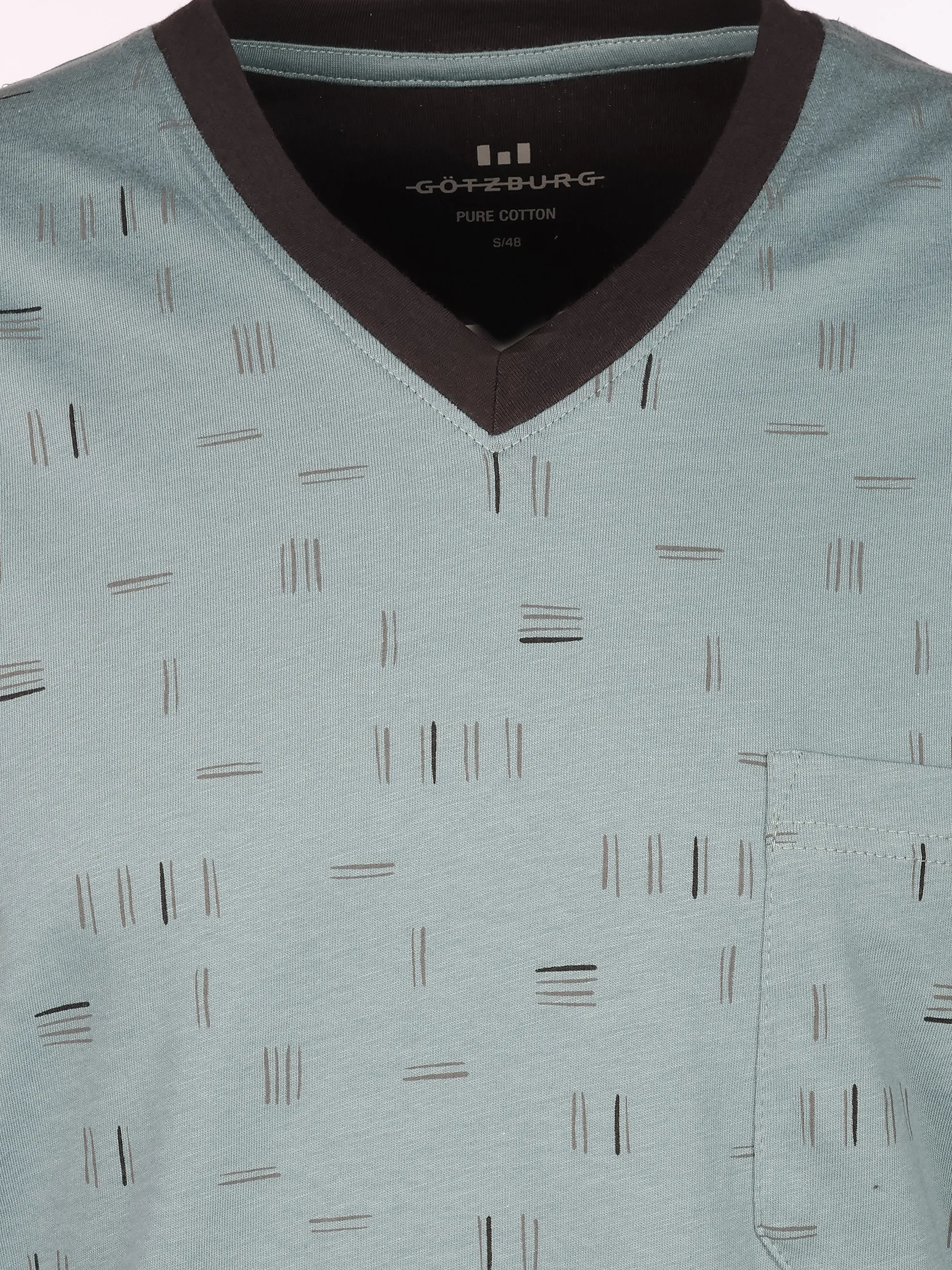 Götzburg 452425/7309 AW-He SchlafShorty Set,V Ausschnitt Blau 924643 625 3