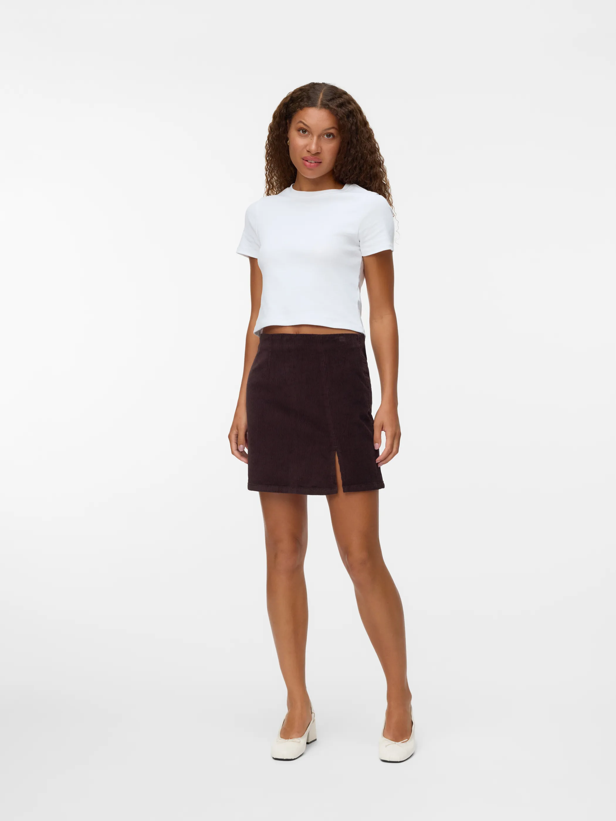 Vero Moda 10325582 VMLULA NELLY HR SHORT Braun 913132 297957 1