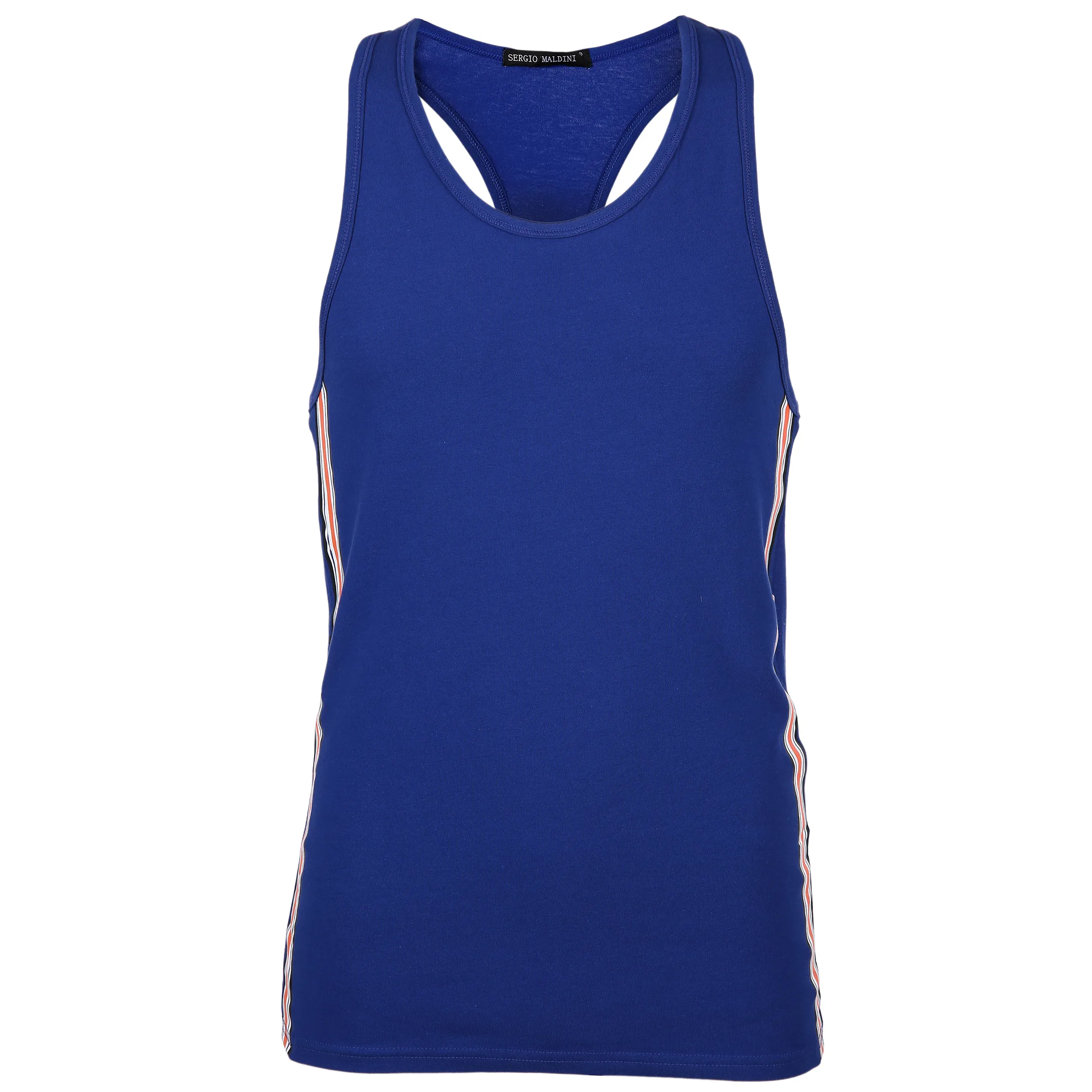 Herren Tanktop mit Galonstreifen | noSize | 794990-blau