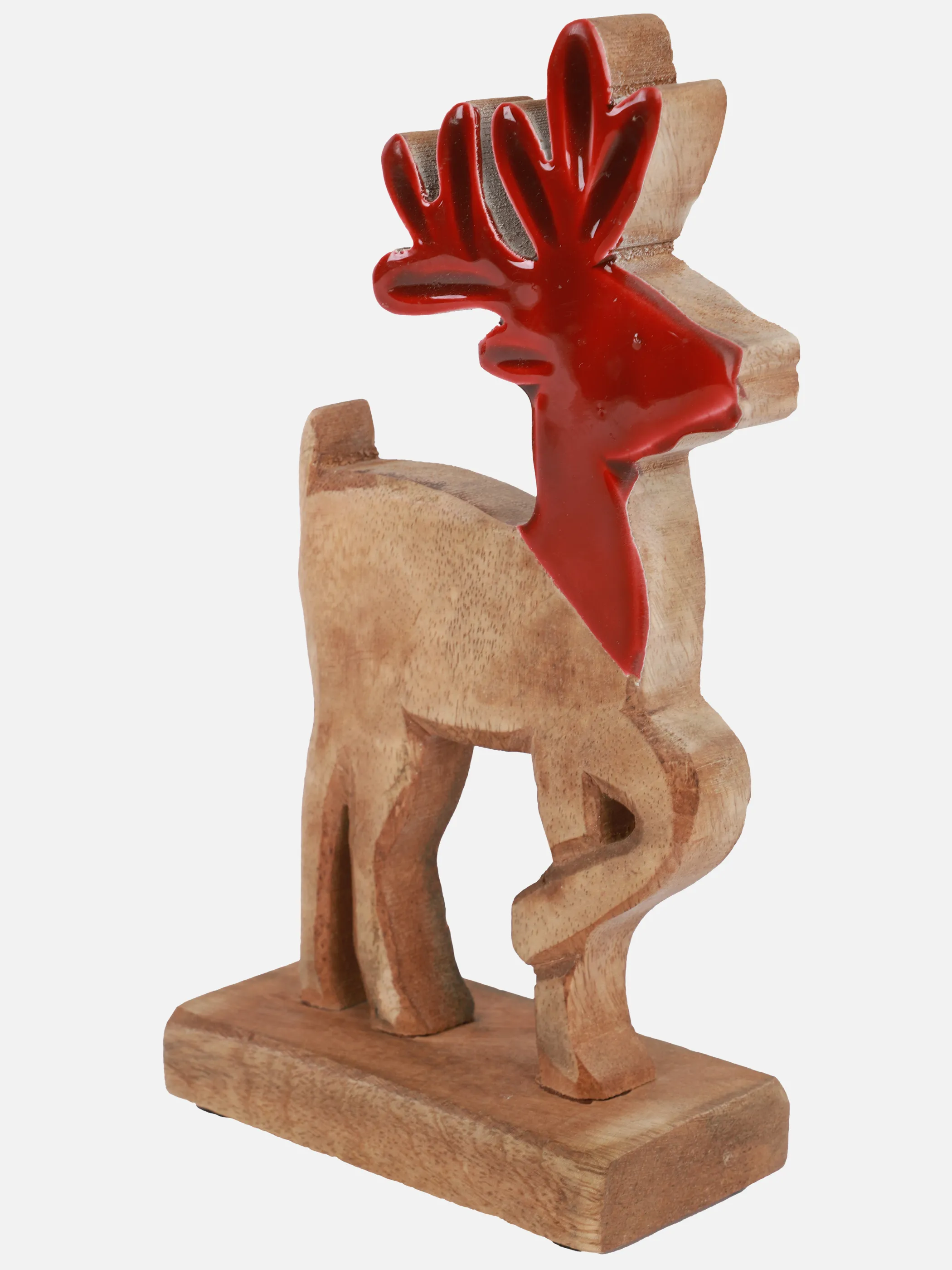 Weihnachten Rentier ca 20cm aus Holz Braun 916482 BRAUN 2