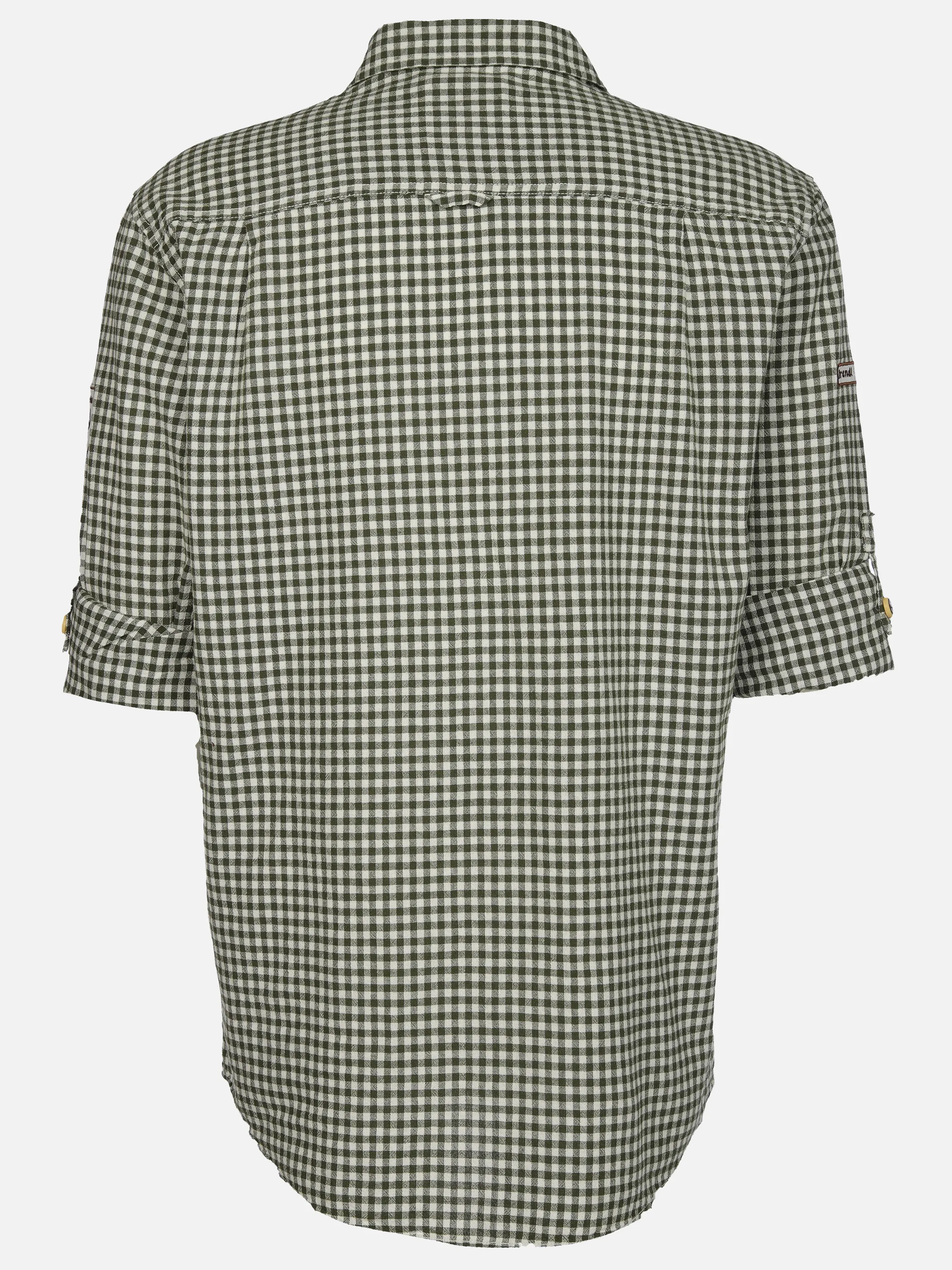 Brandl Tracht He. Trachtenhemd basic 1/1 Arm Oliv 893337 KHAKI 2