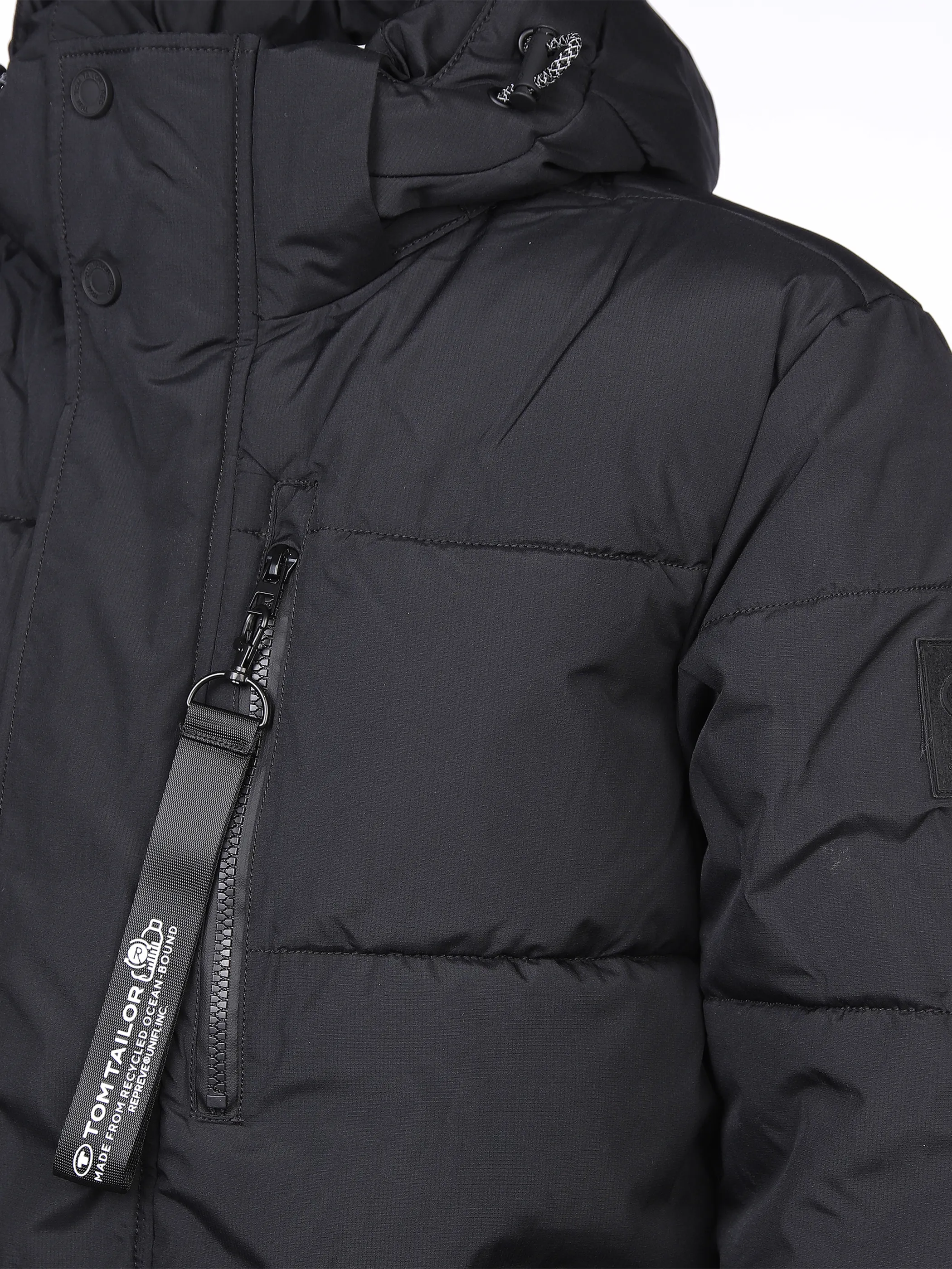 Tom Tailor 1034502 puffer jacket with hoo Schwarz 869548 29999 3