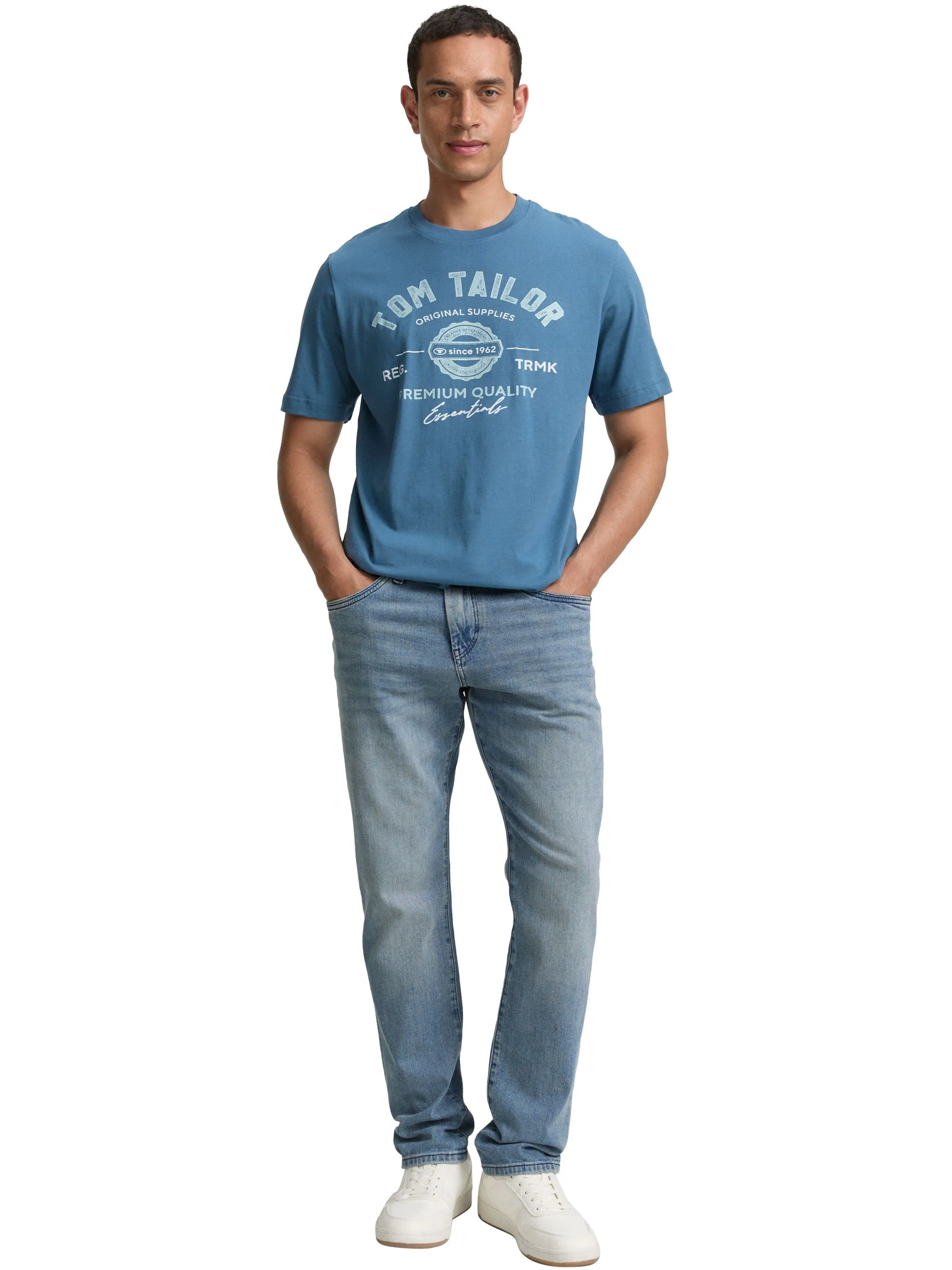 Tom Tailor 1037735 NOS logo tee Blau 884276 38224 4