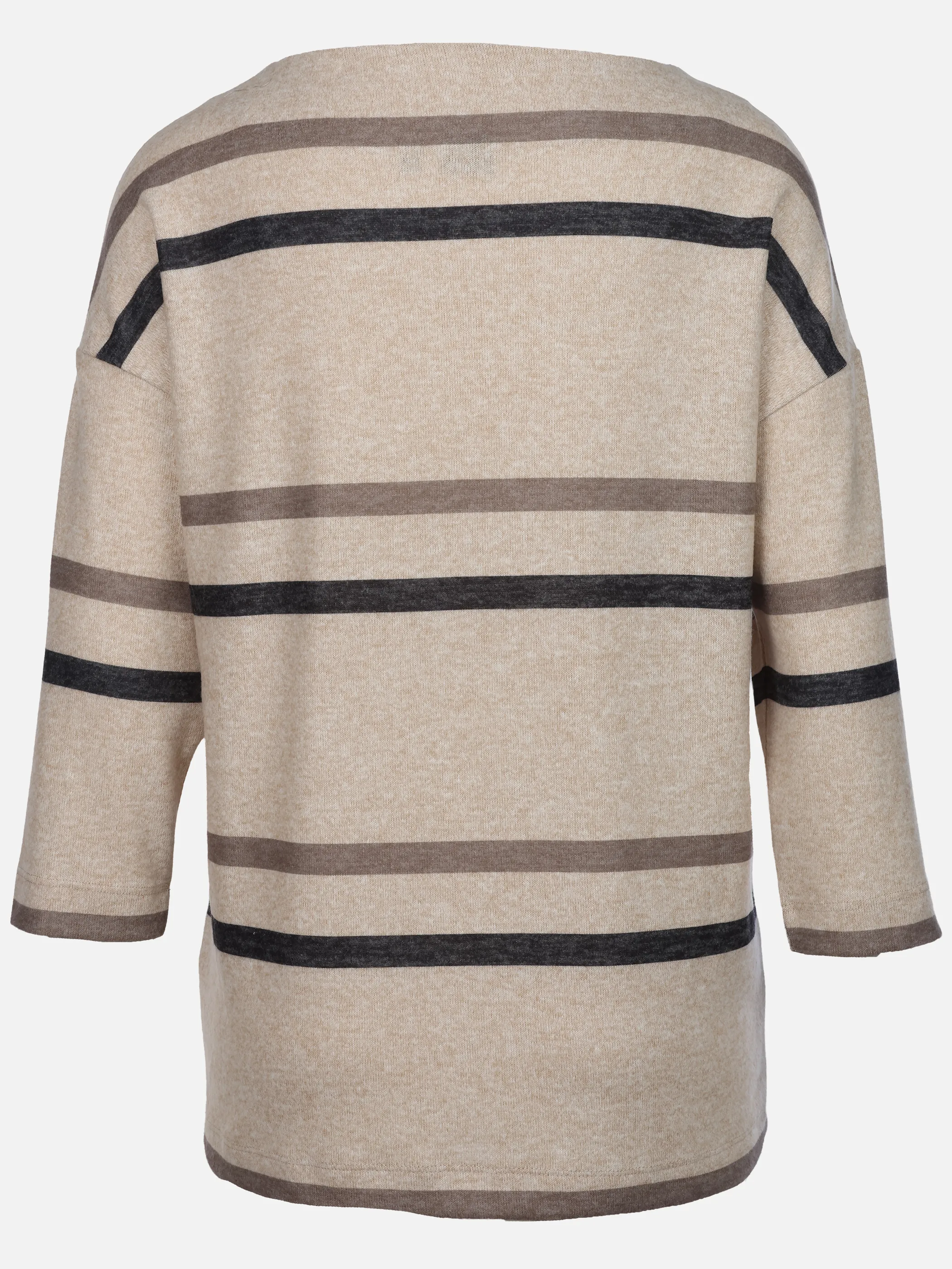 Sure Da-Flauschshirt m. Ringel Beige 932649 BEIGE 2