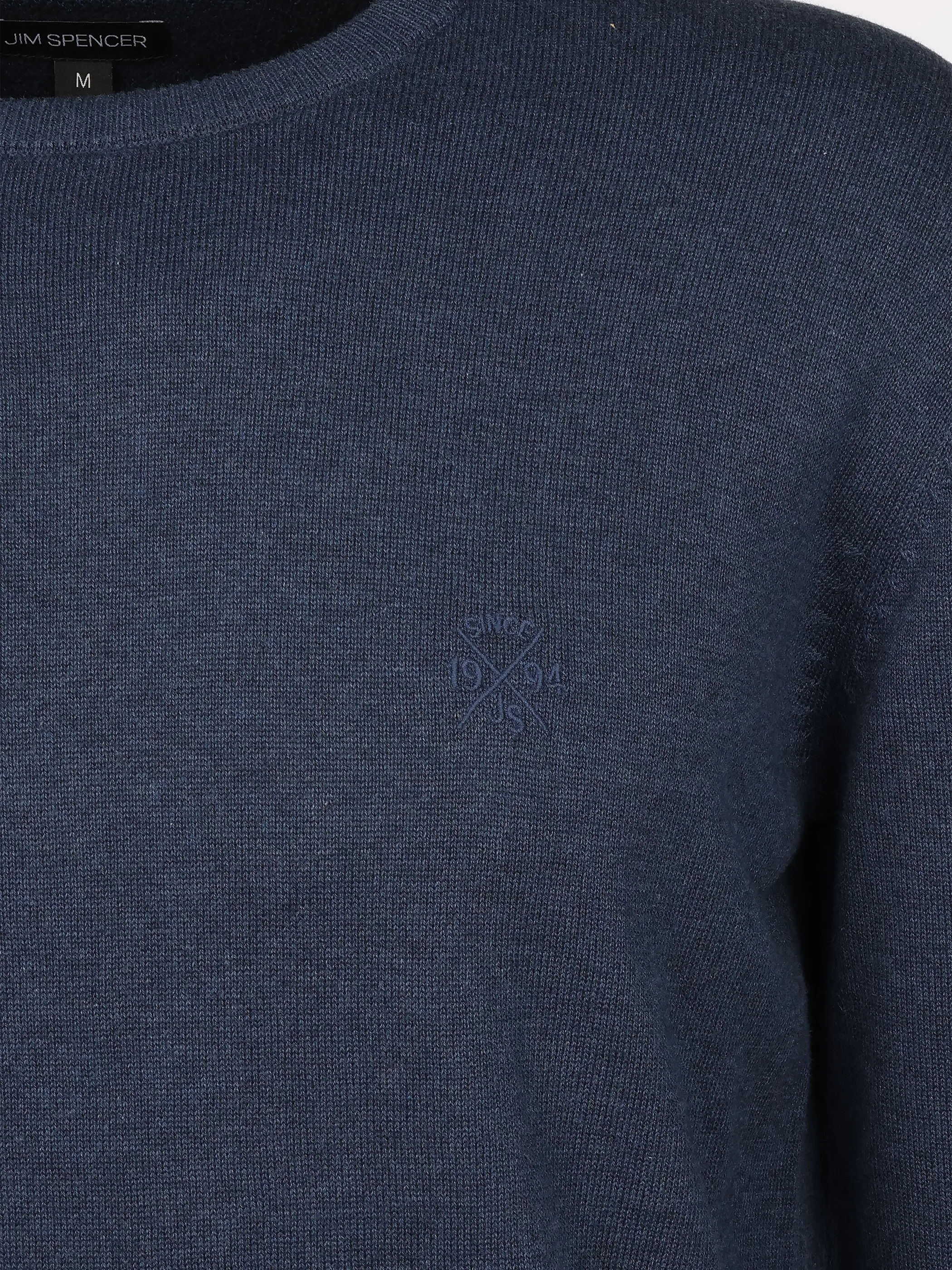 Jim Spencer He. Pullover Seasonal Blau 930160 BLUE MEL 3