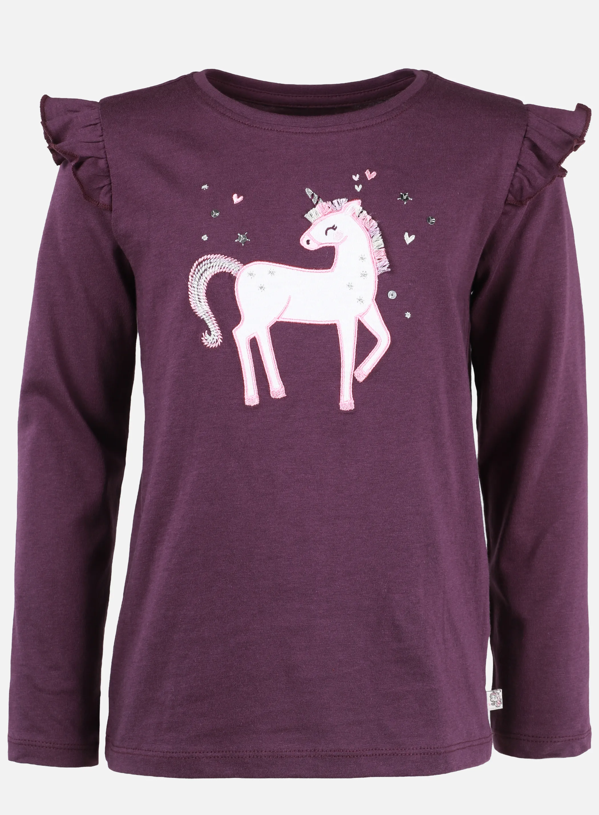 One Way KM Longsleeve mit Einhorn FP in lila Lila 929717 PURPLE 1