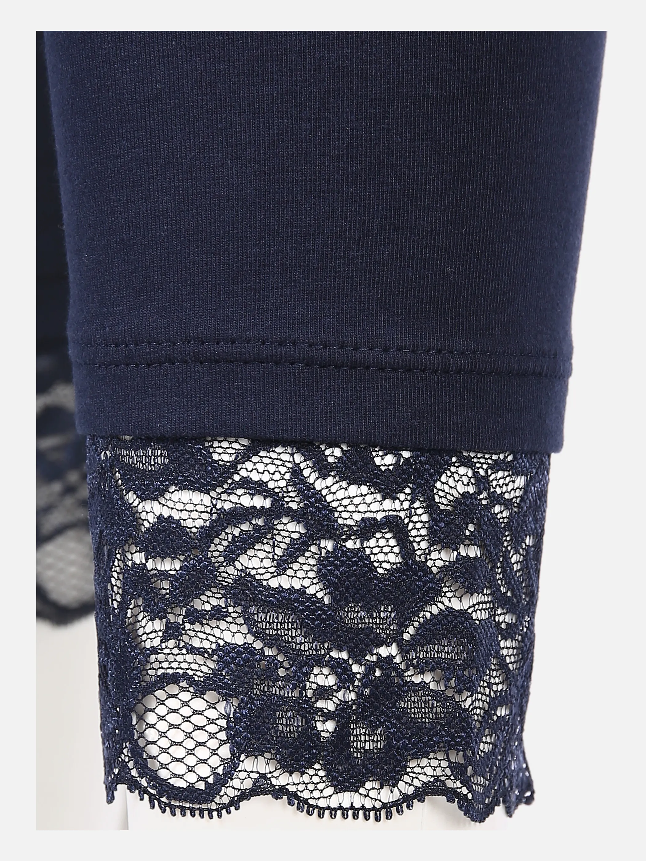 Sure Da-Capri-Leggings m. Spitze Blau 833812 NAVY 3