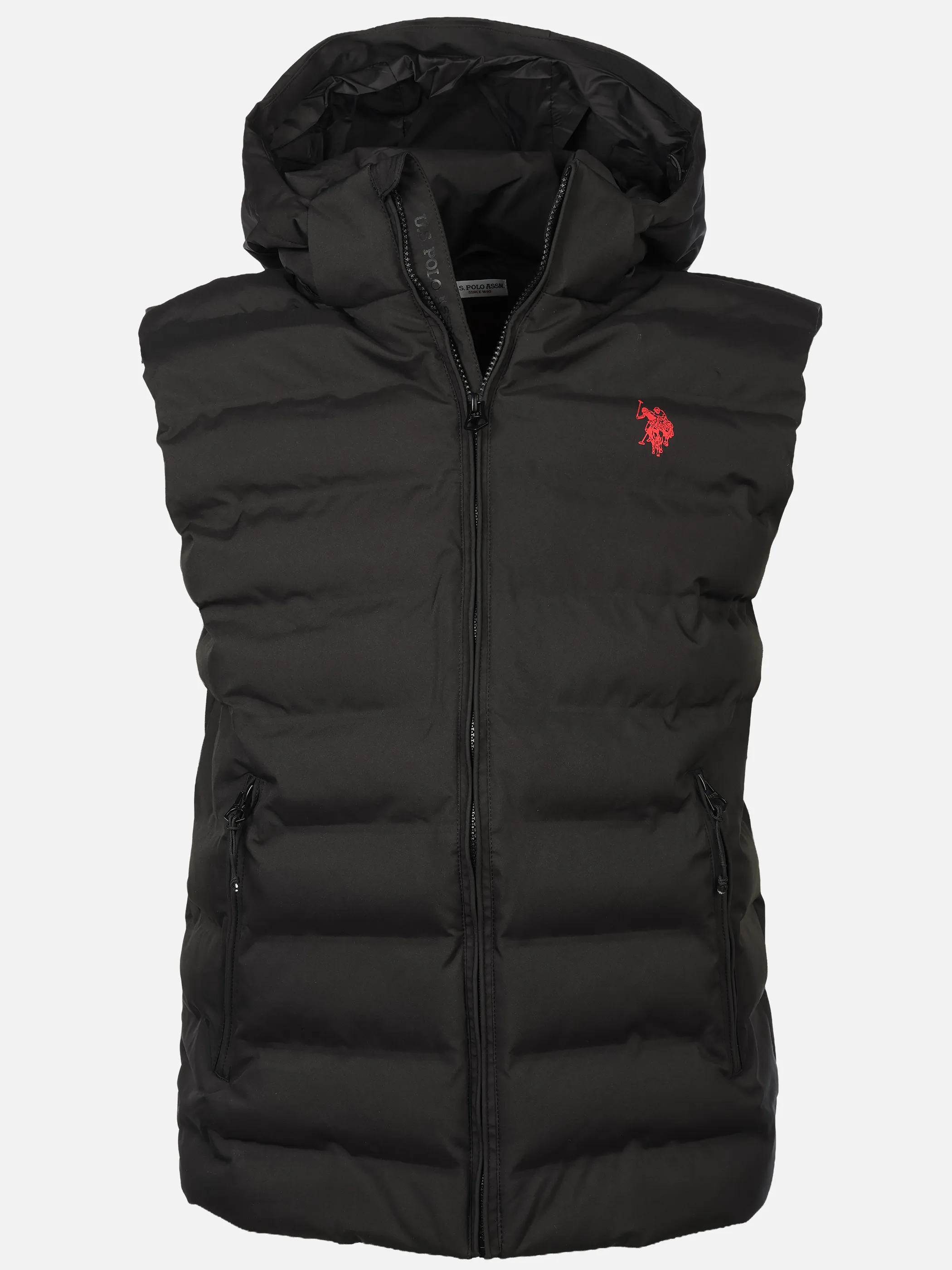 U.S. Polo Assn. Weste mit Kapuze US17022 Schwarz 931007 BLACK199 1