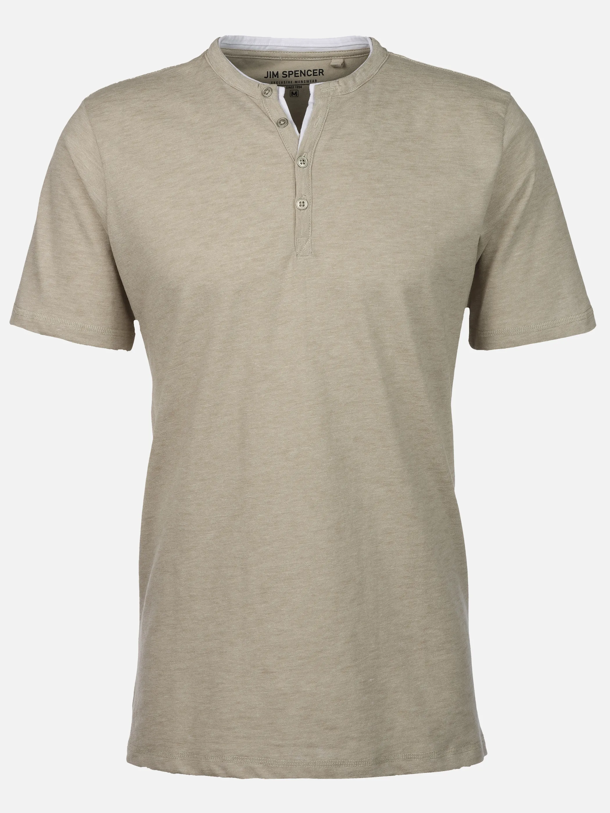 Jim Spencer He. Henleyshirt 1/2 Arm grindle Grün 922459 LT. GREEN 1