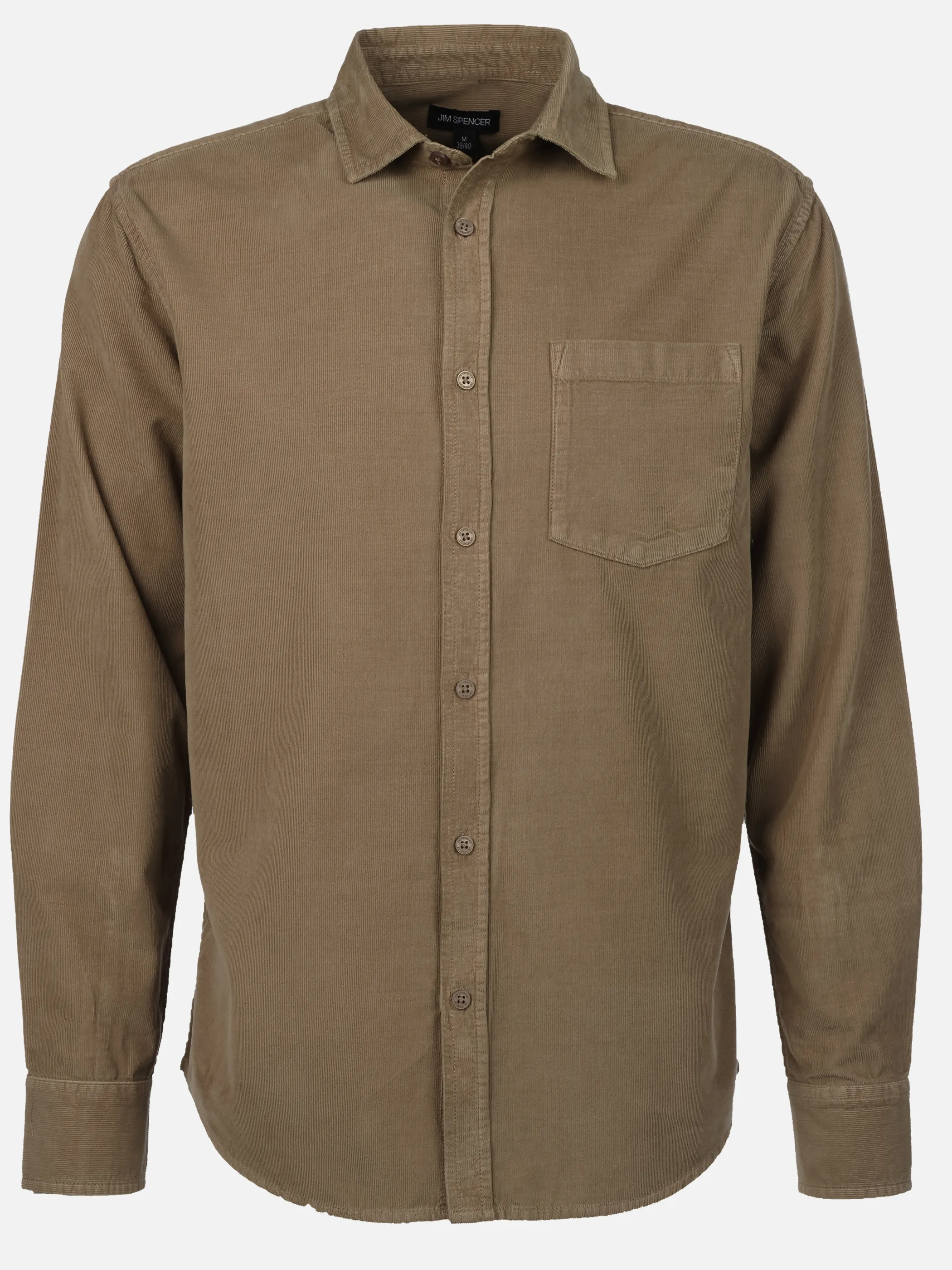 Jim Spencer He. Cordhemd 1/1 Arm uni Grau 919644 GREY 1 Jim Spencer He. Cordhemd 1/1 Arm uni Grau 919644 GREY 1