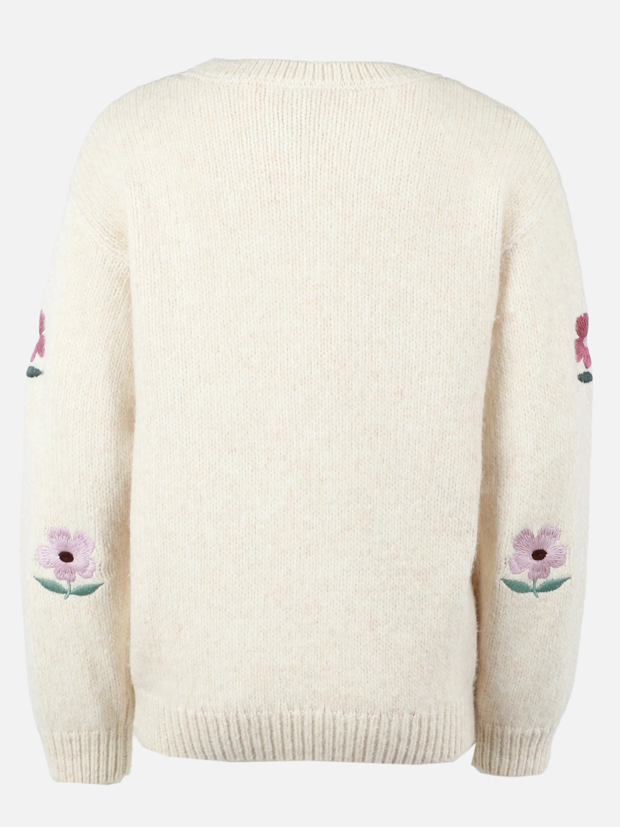 One Way KM Strickpullover mit Blumen AOP in offwhite Weiß 929846 WHITE 2