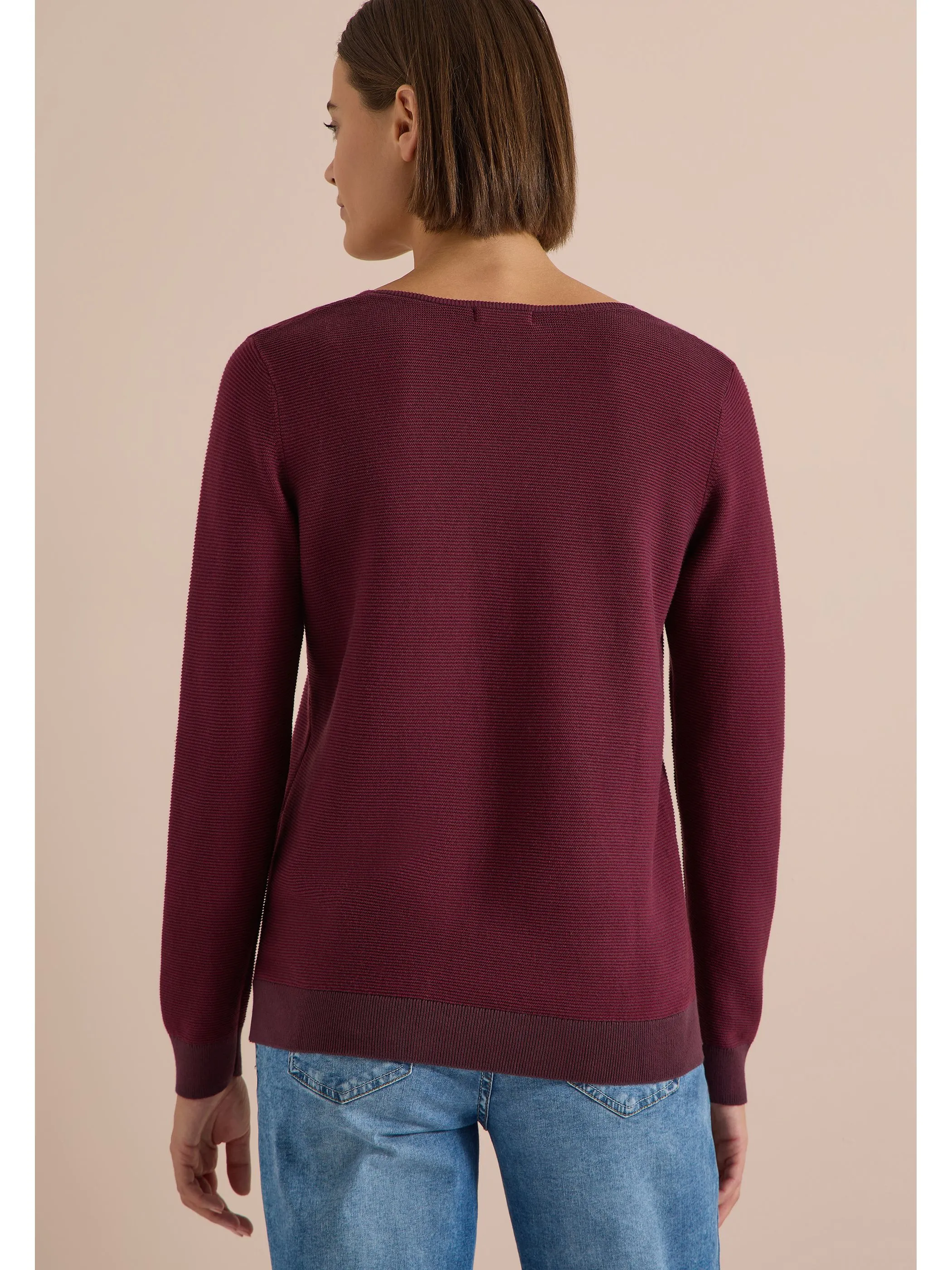 Cecil B303979 NOS 2-Tone V-Neck Rot 932614 27749 2