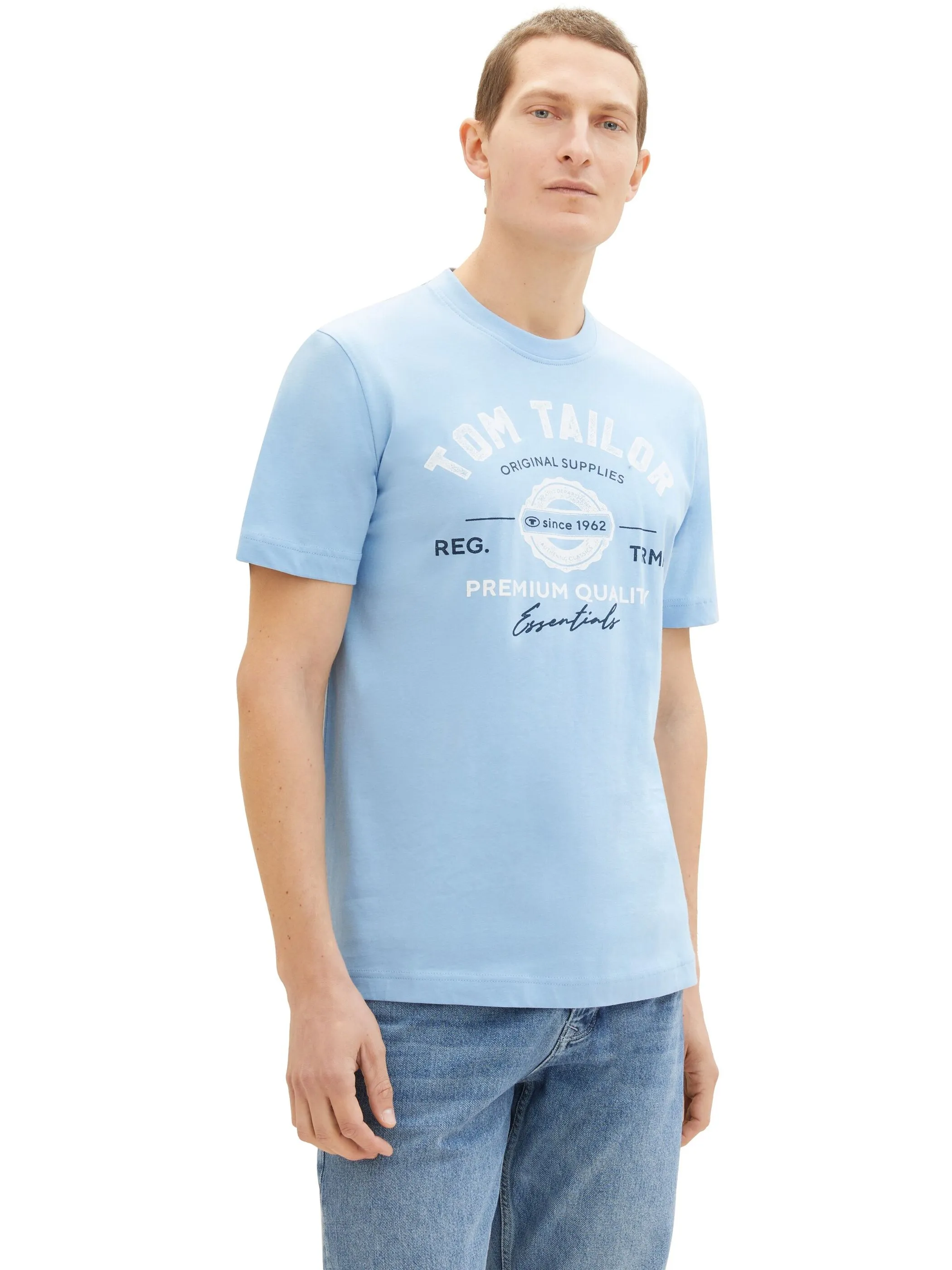 Tom Tailor 1037735 NOS logo tee Blau 884276 32245 4