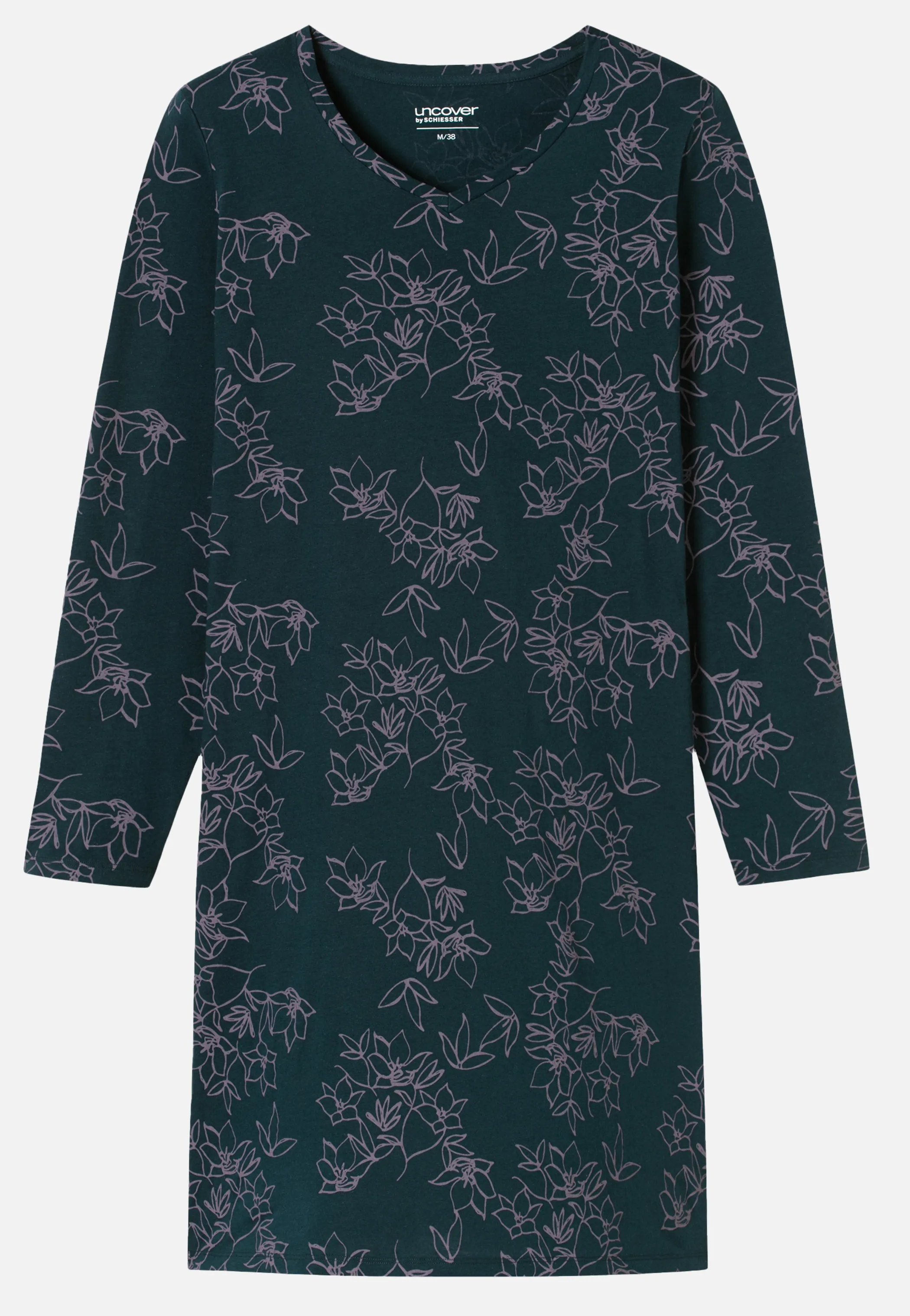 UNCOVER by Schiesser 182851 Da Sleepshirt 1/1 Arm, 95cm Blau 901319 804 1 UNCOVER by Schiesser 182851 Da Sleepshirt 1/1 Arm, 95cm Blau 901319 804 1