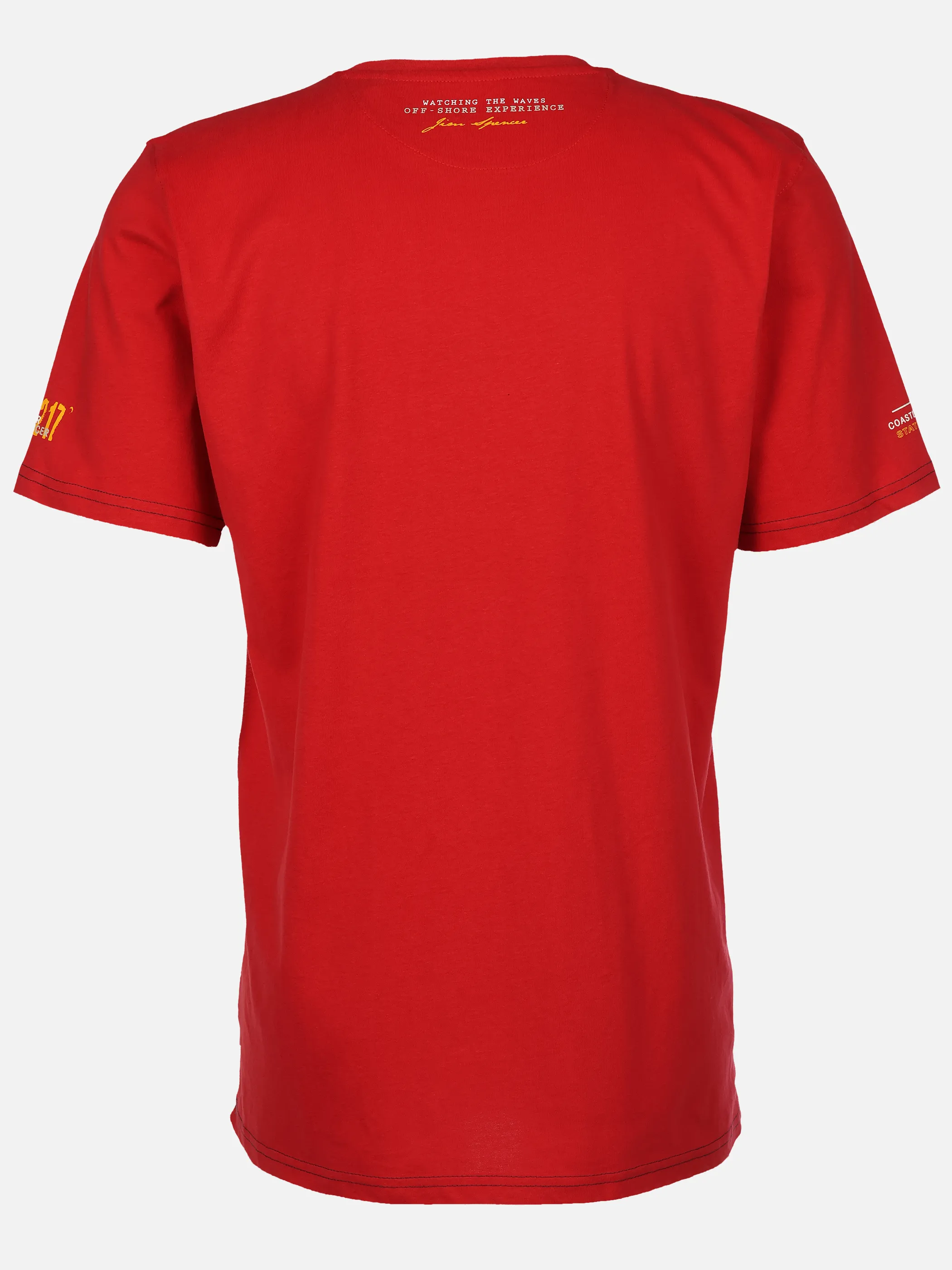 Jim Spencer He. T-Shirt 1/2 Arm print Rot 926456 RED 2