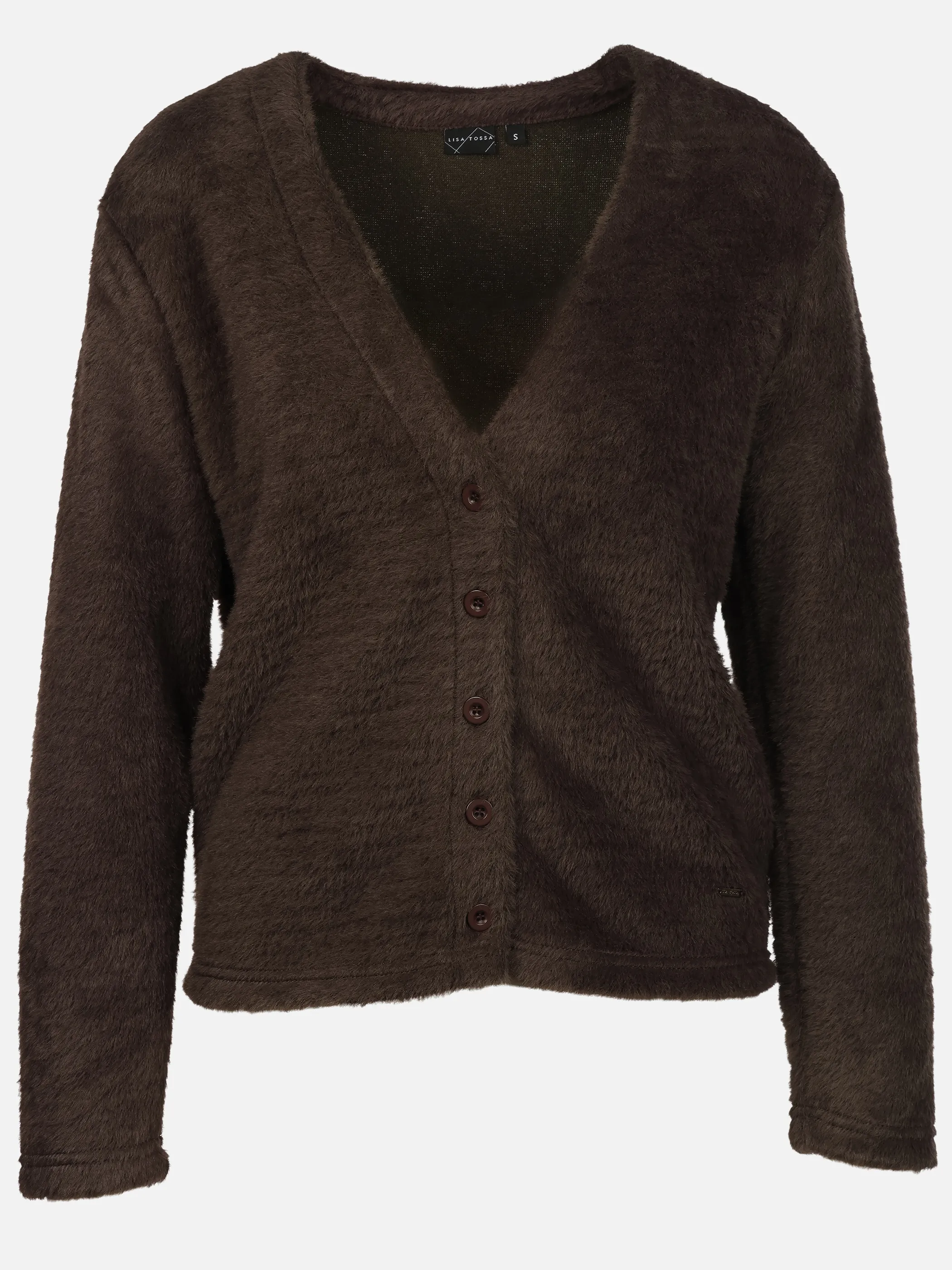 Lisa Tossa Da-Flausch-Cardigan Braun 933082 JAVA 1