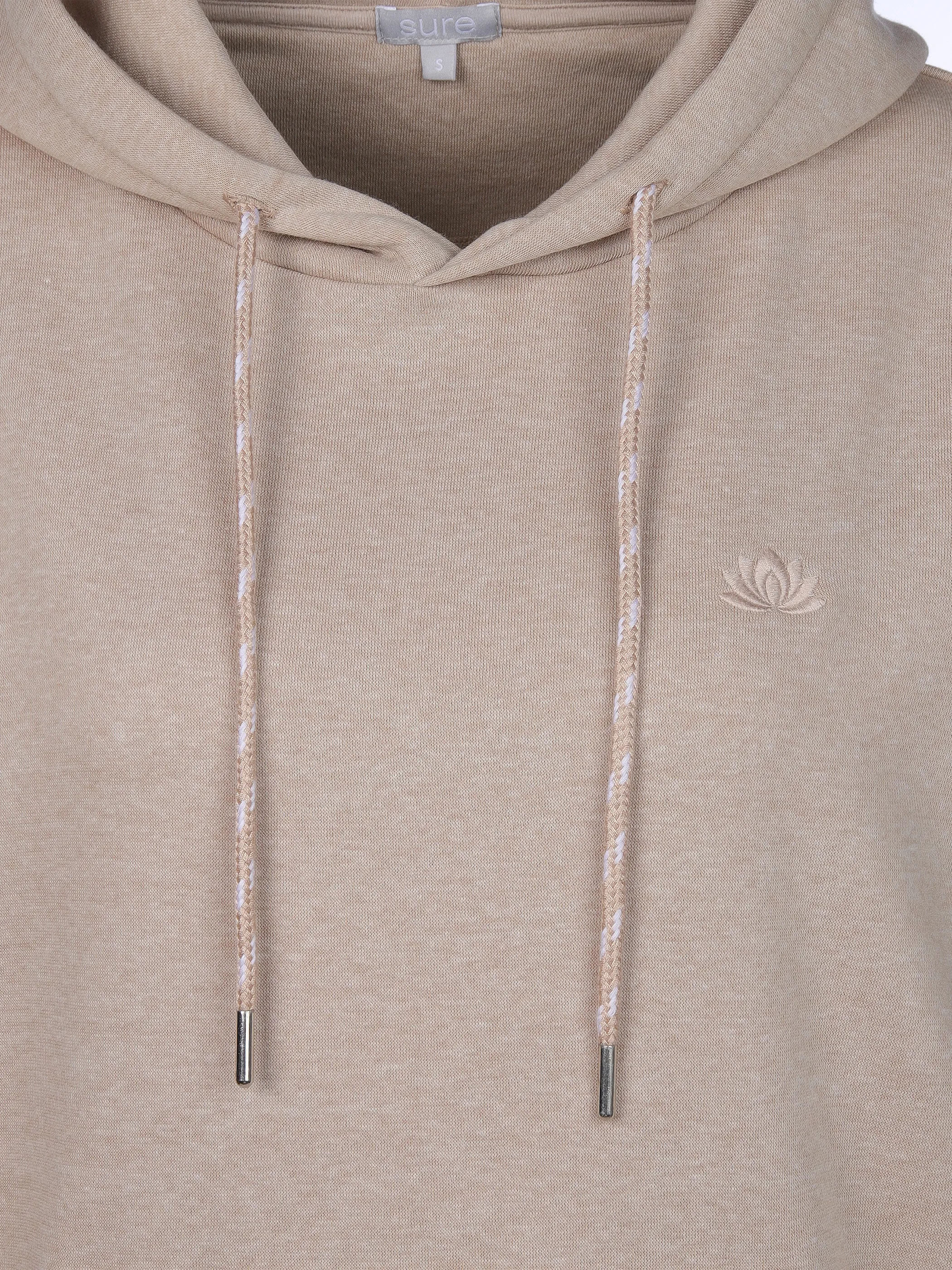 Sure Da-Sweatshirt m. Kapuze Beige 913117 BEIGEMEL 3