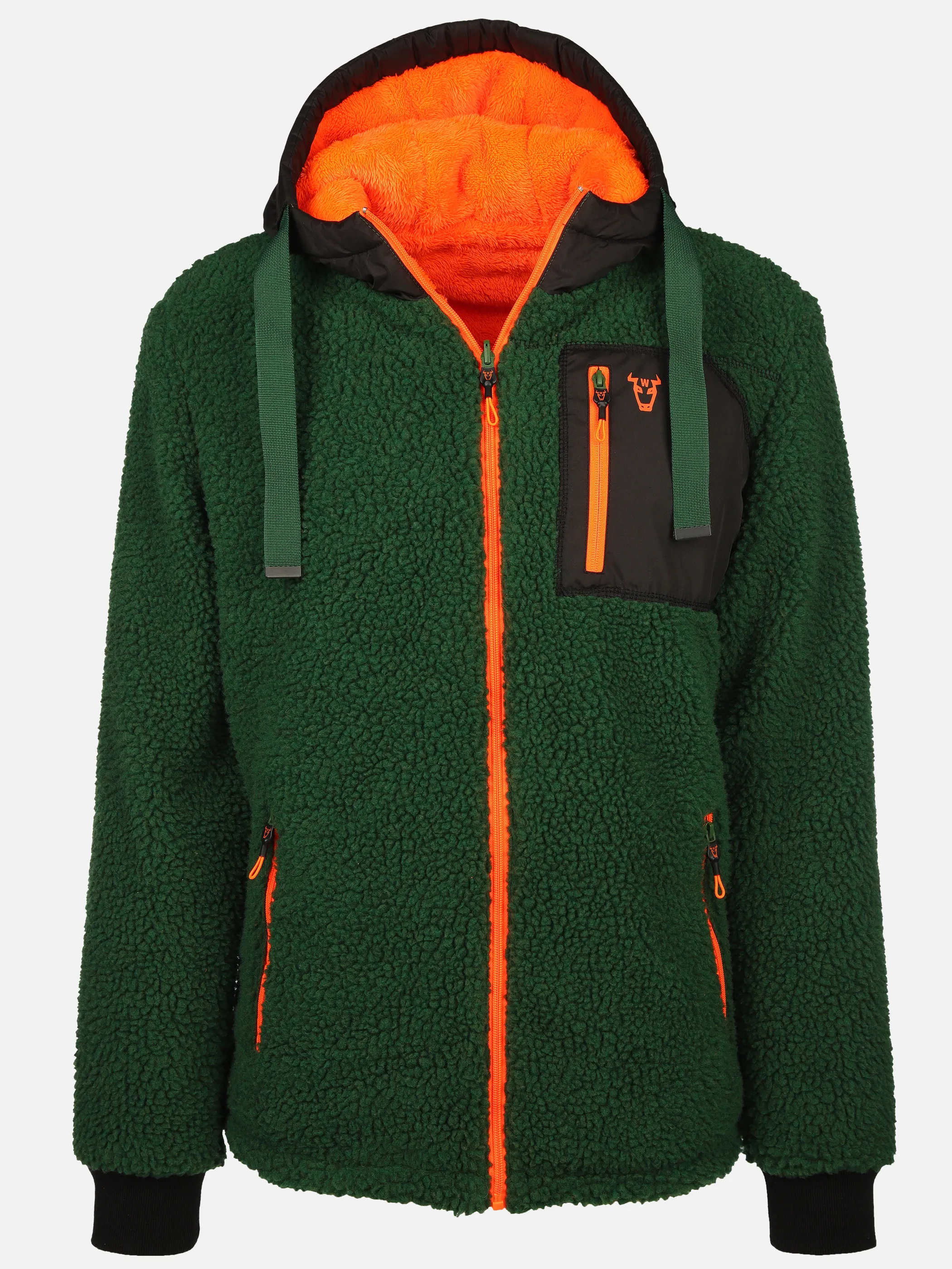 Worker He. Wendejacke Sherpa Grün 903724 GREEN 1 Worker He. Wendejacke Sherpa Grün 903724 GREEN 1