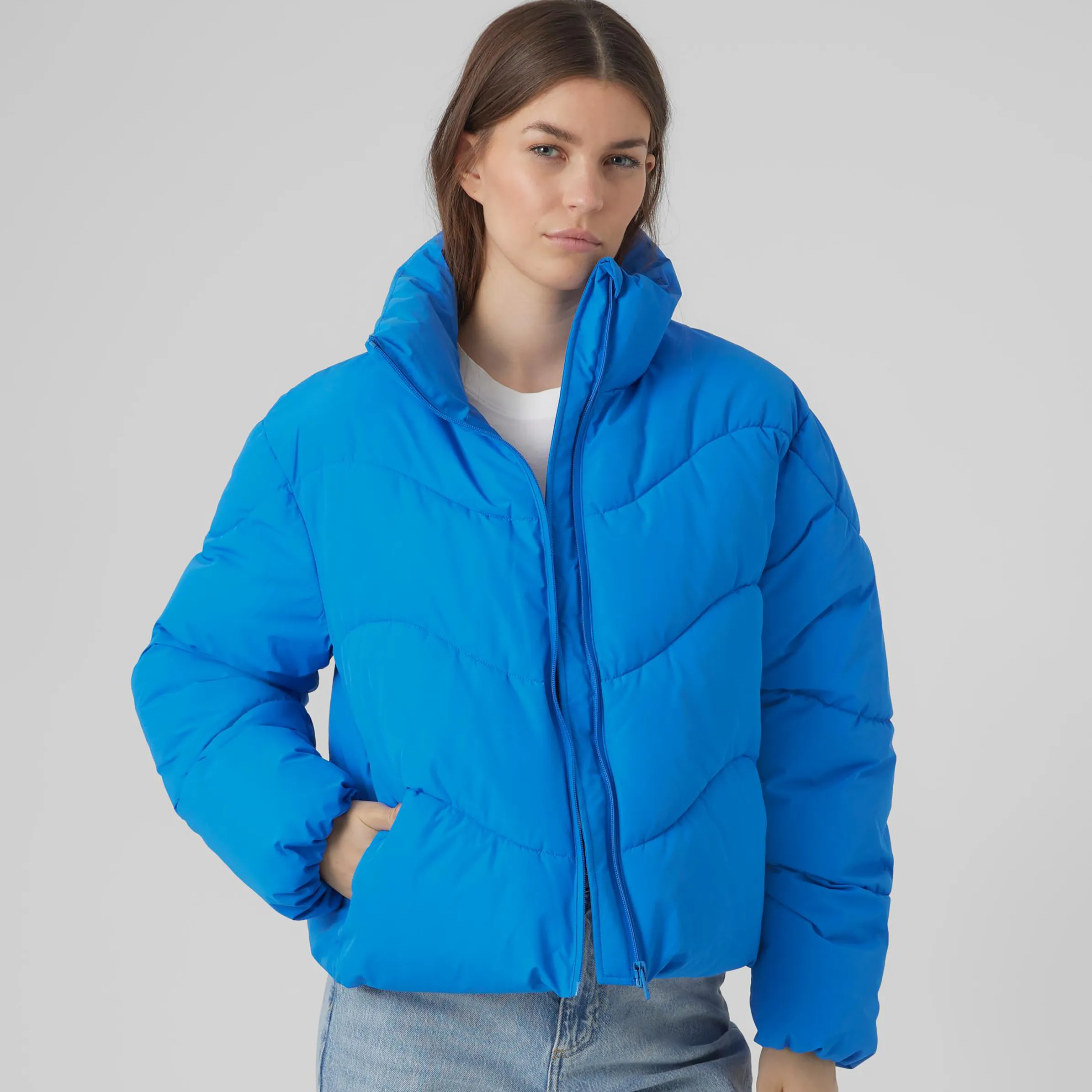 Vero Moda 10290471 VMWAVE SHORT JACKET B Blau 880189 224396 4 Vero Moda 10290471 VMWAVE SHORT JACKET B Blau 880189 224396 4