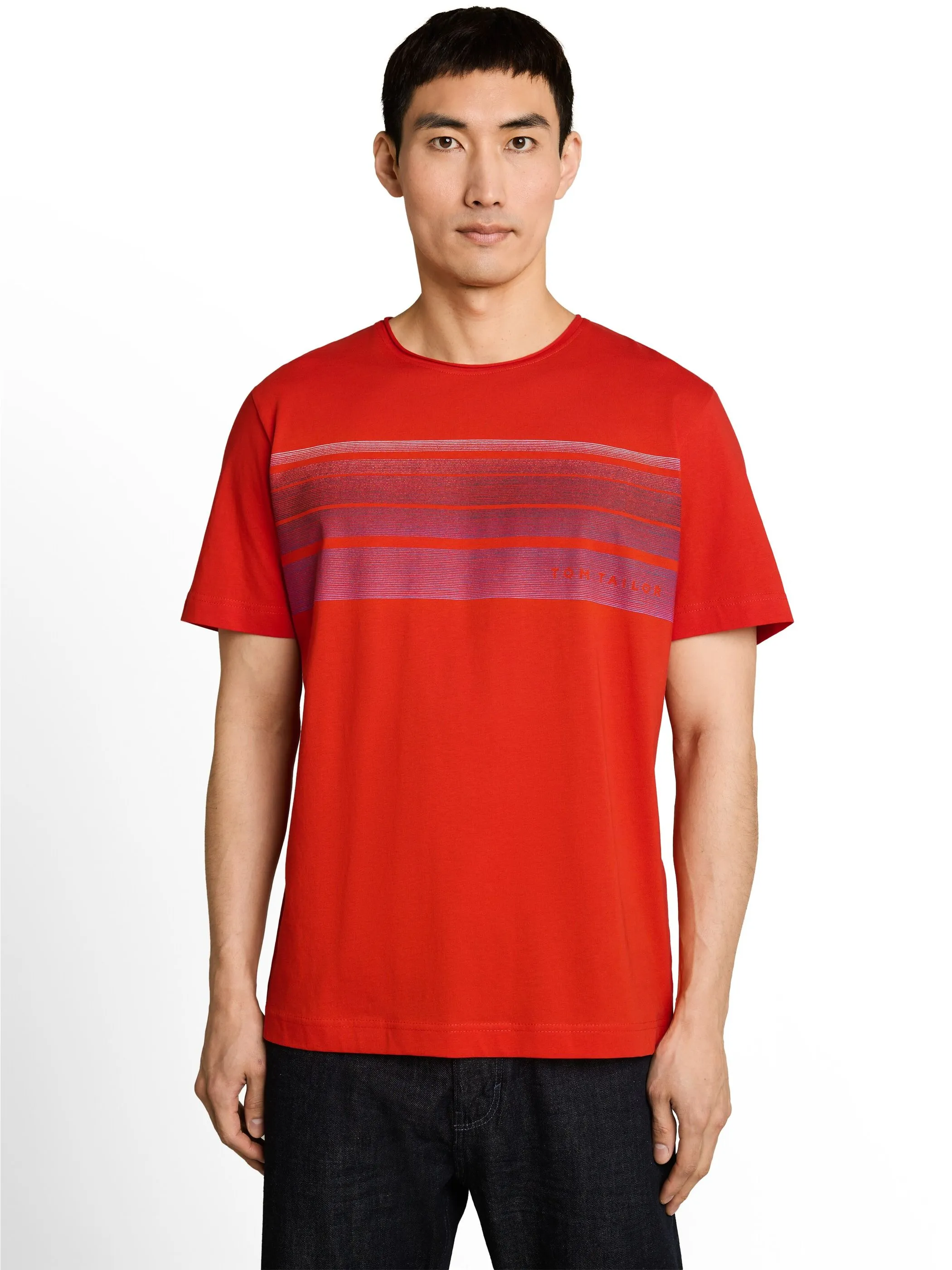 Tom Tailor 1052133 printed t-shirt Rot 926464 18787 1