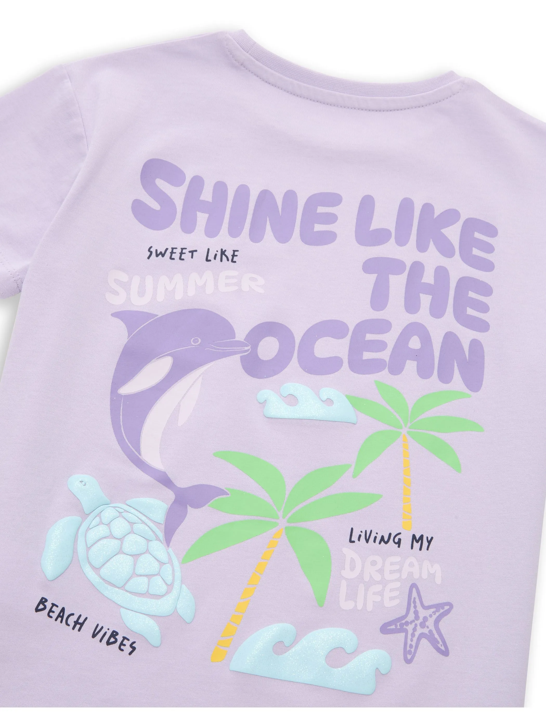 Tom Tailor 1051042 printed oversized T-shirt Lila 929652 36457 3