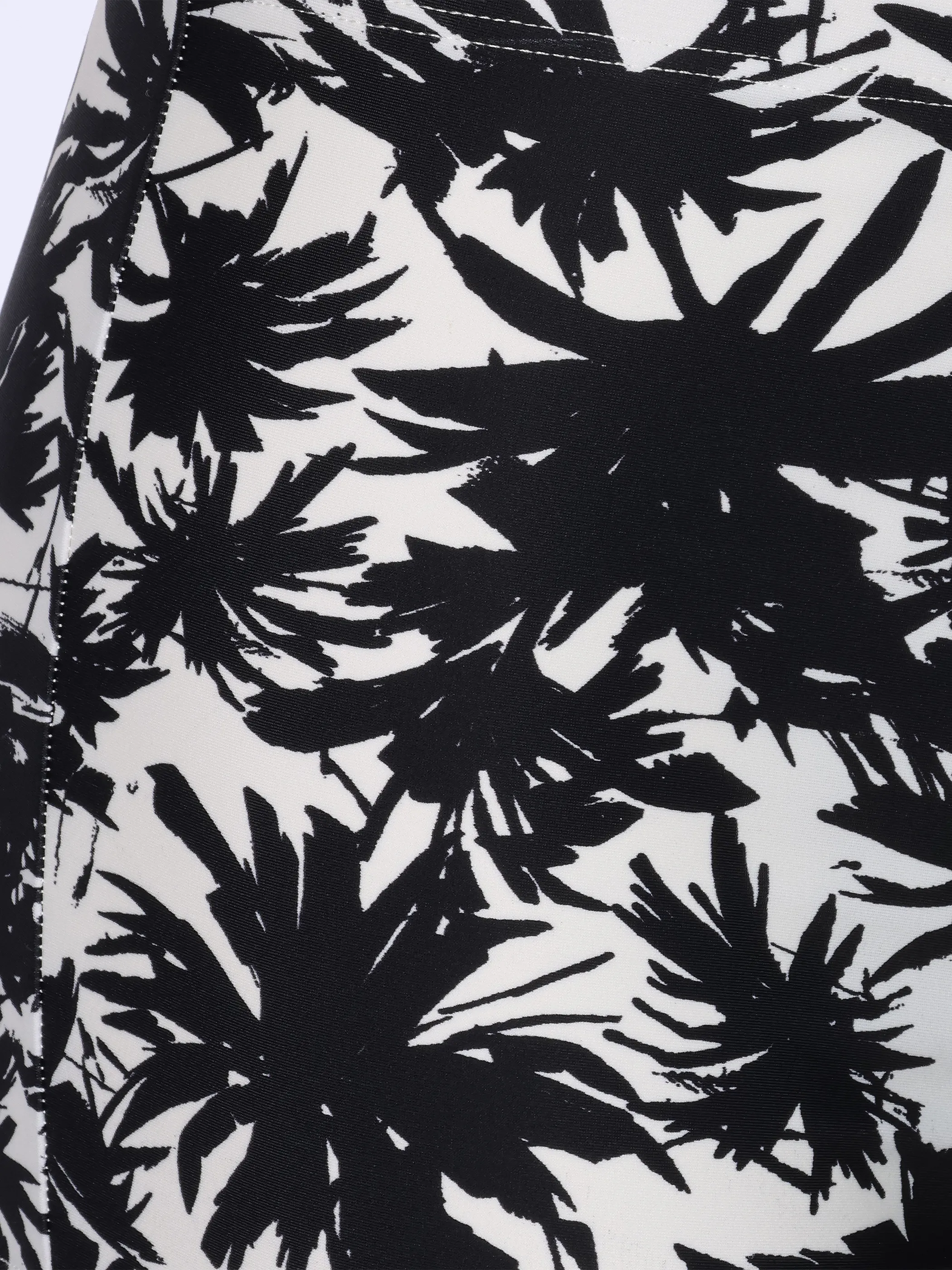 Grinario Sports Da-Bikini Shorts, AOP Palmen Schwarz 922587 BLACK/WHIT 3