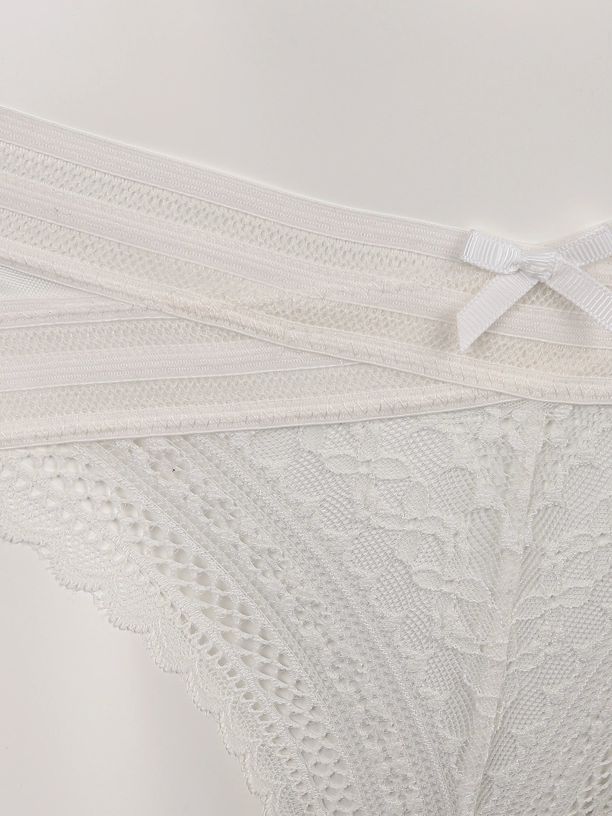 Sure Da Spitzen Tanga Weiß 851453 ECRU 3