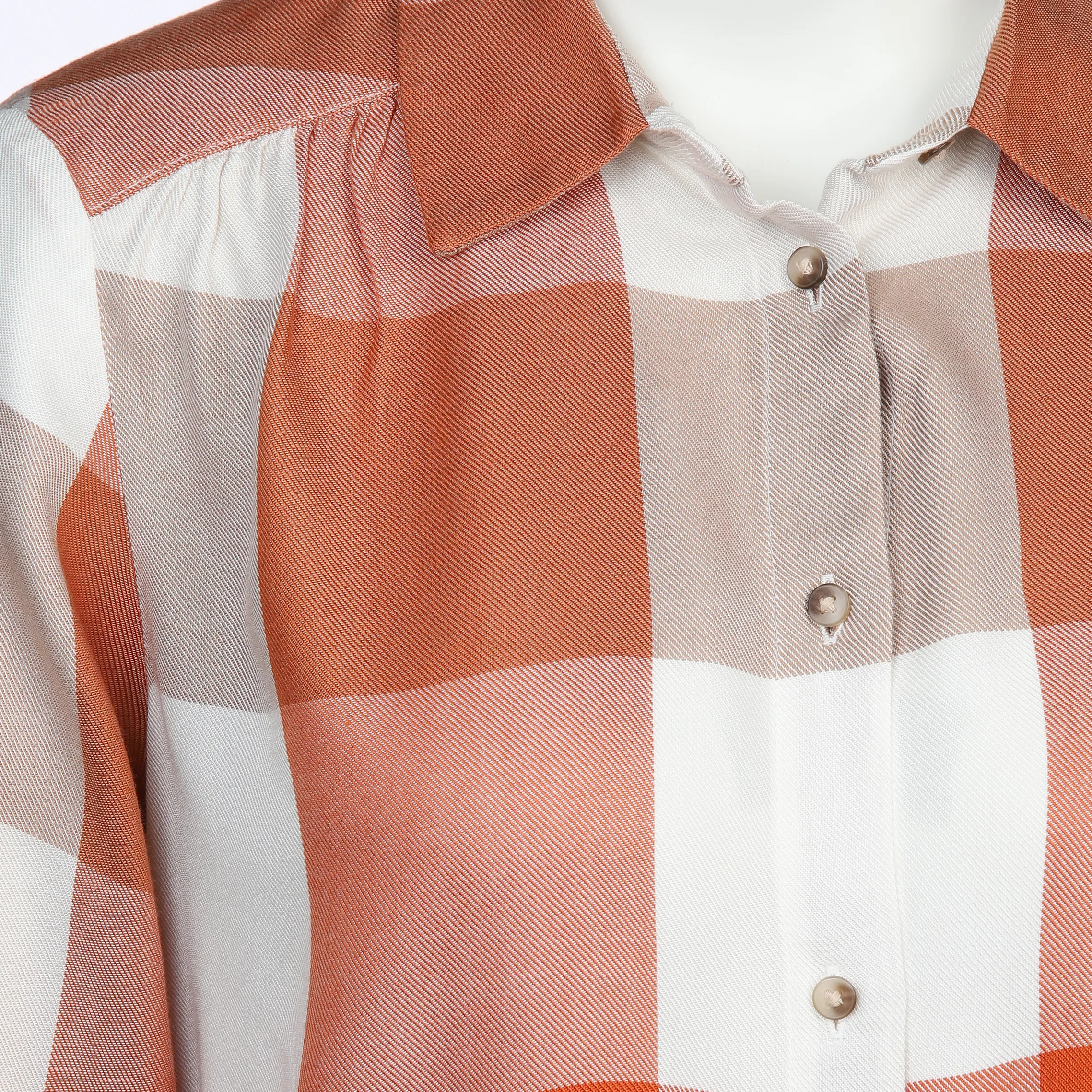 Tom Tailor 1037884 checked blouse Orange 883846 32422 3 Tom Tailor 1037884 checked blouse Orange 883846 32422 3