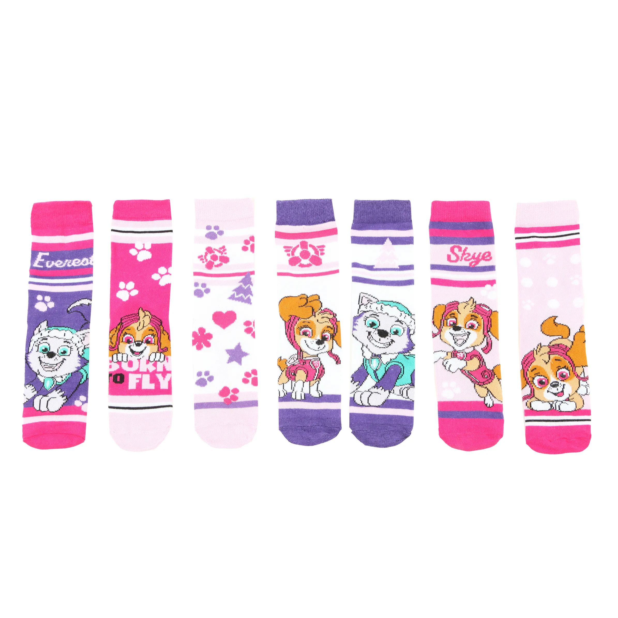 PAW Patrol KM Socken 7er Pack Paw Patrol Bunt 886114 PINK 2 PAW Patrol KM Socken 7er Pack Paw Patrol Bunt 886114 PINK 2