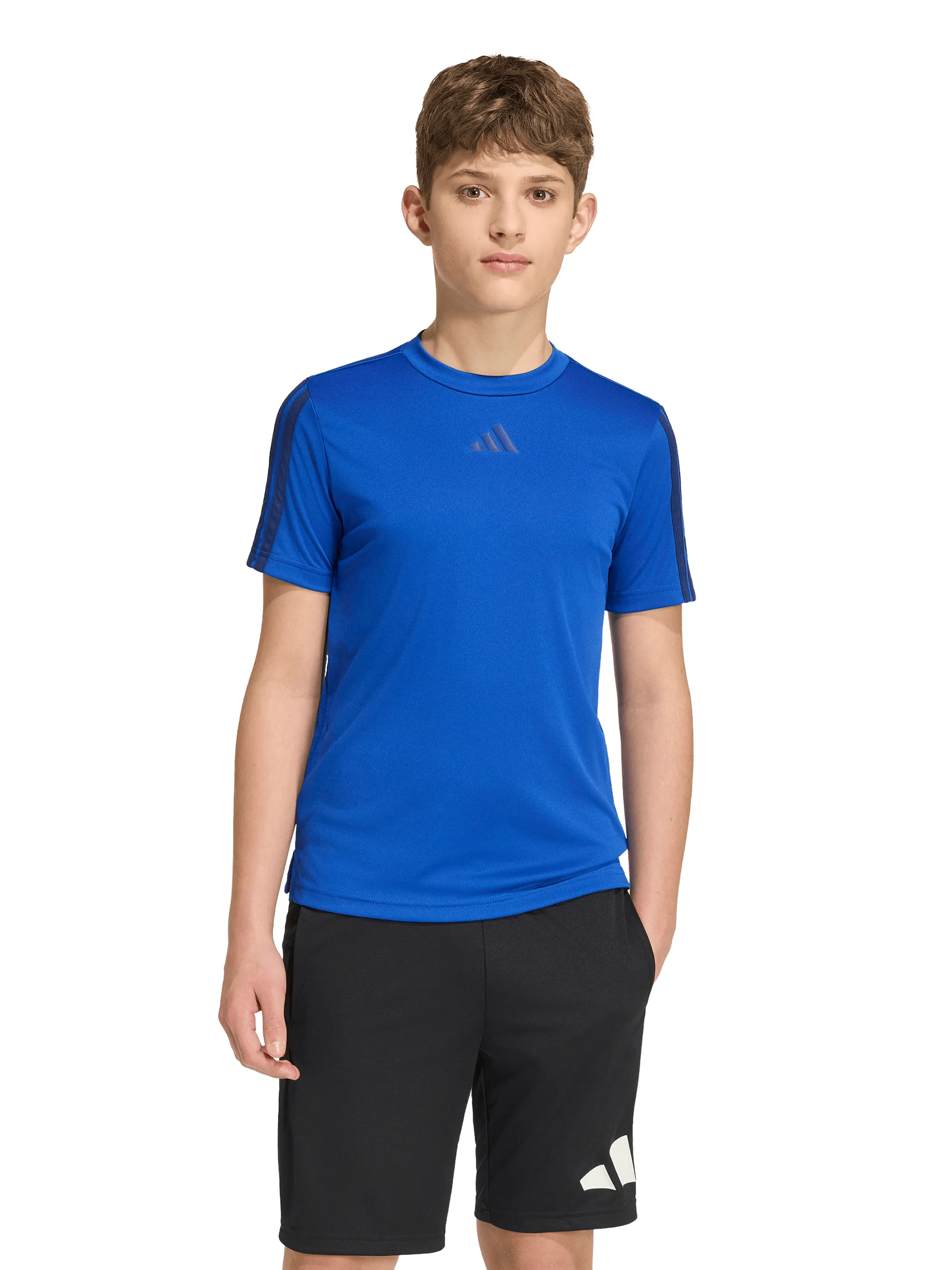 Adidas KT1718 TB-T-Shirt TRAIN ESS 3S Blau 929532 000 1