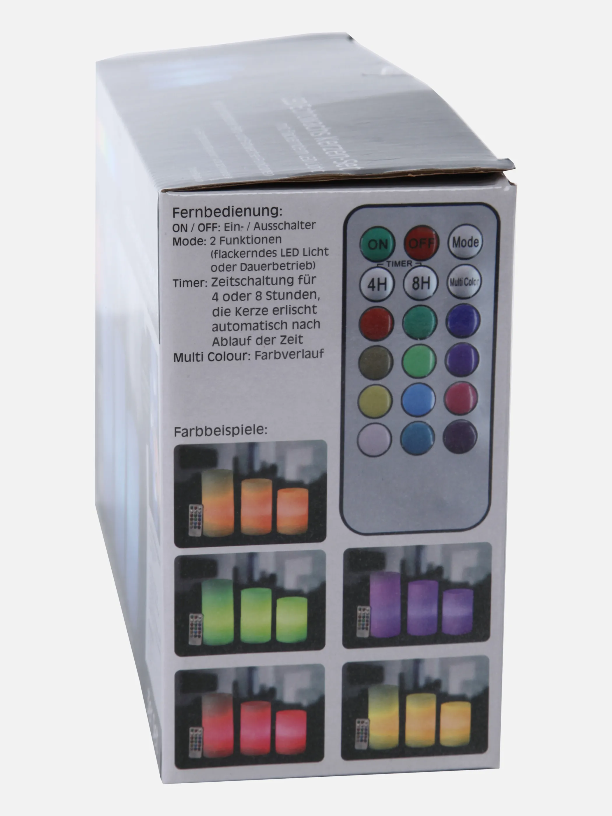 Weihnachten LED Echtwachs Kerzen-Set -Colo Weiß 857094 MULTICOLOR 3