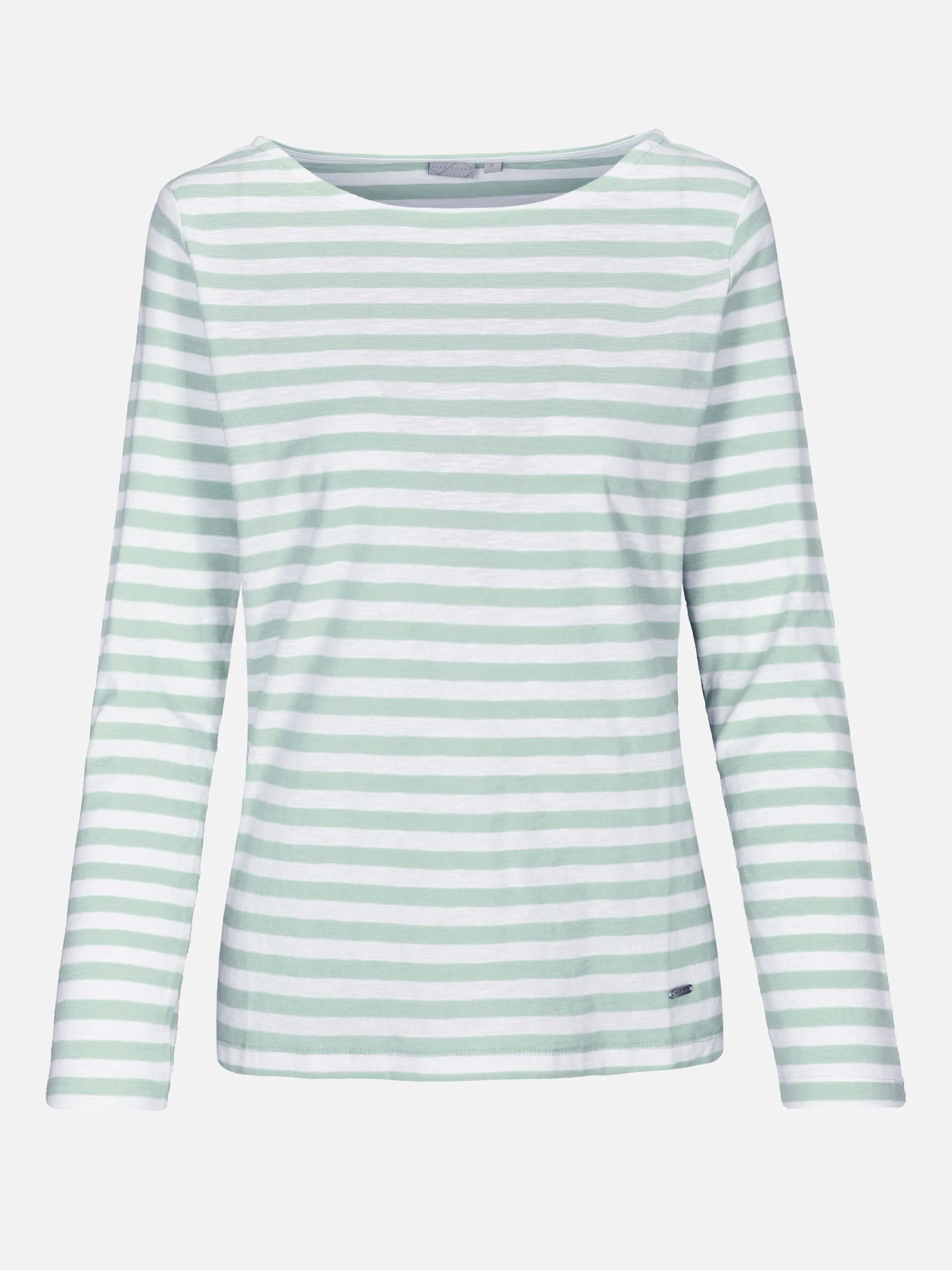 Lisa Tossa Da-Langarmshirt m. Streifen Grün 925005 558 1
